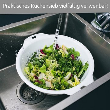 Wüllner + Kaiser Küchensieb Nudelsieb 28 cm, lebensmittelechtes, BPA-freies Material, (1-St), Abtropfsieb wiederverwendbar