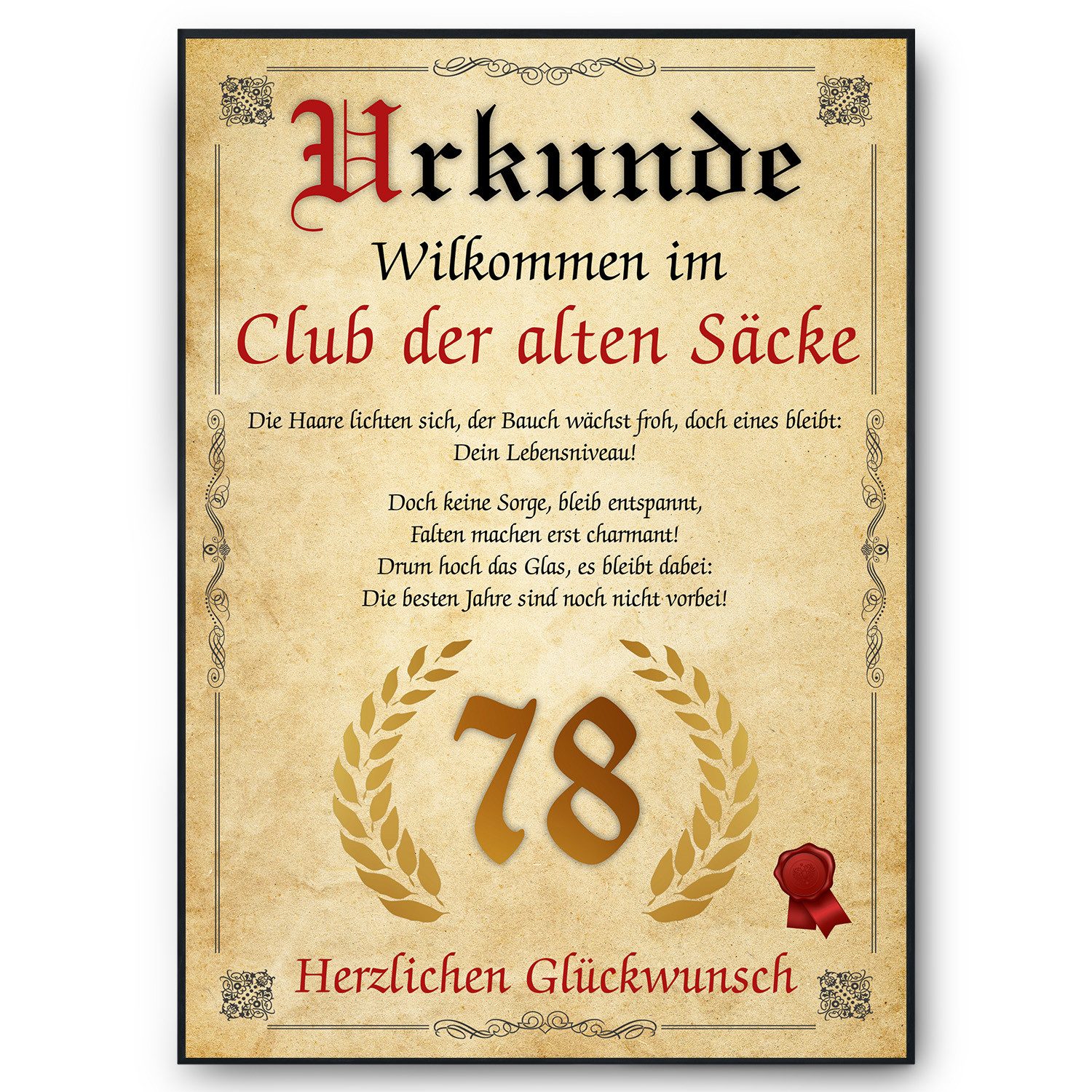 Tigerlino Poster Geburtstag Mann Geschenk Lustige günstig online kaufen