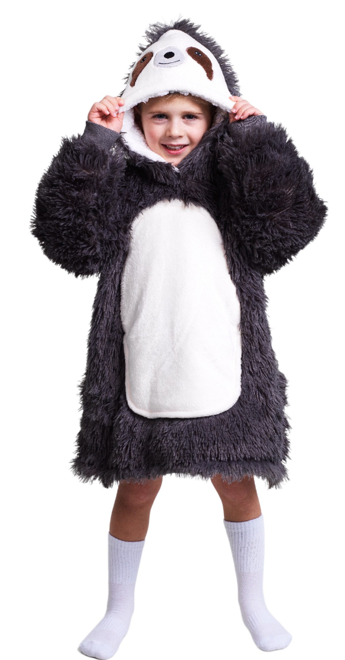 NOXXIEZ Hoodie Kuschelige Hoodie-Decke für Kinder