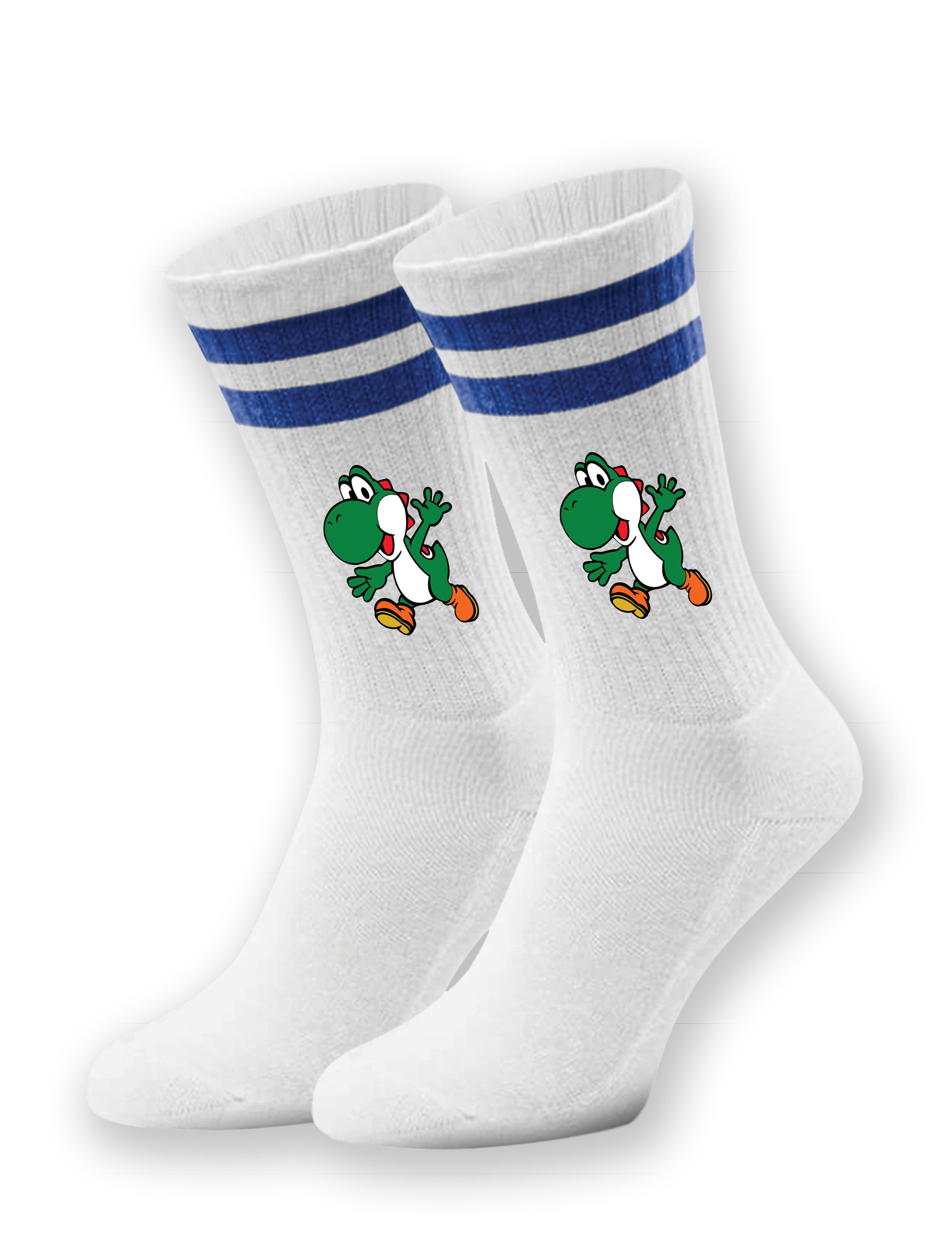 Tennissocken Unisex Socken "Yoshi Game" Aufdruck lustig Geschenk Statement