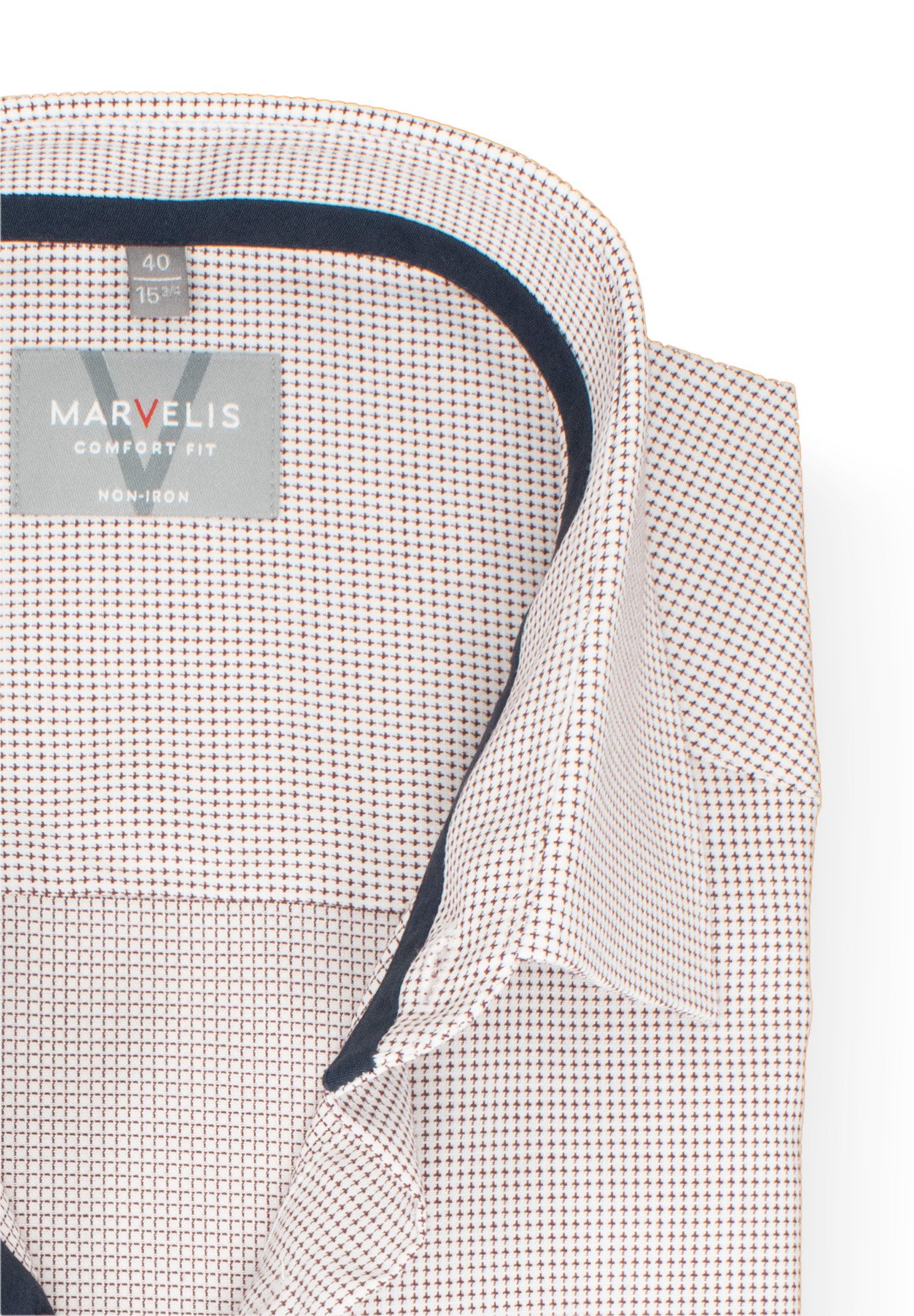 MARVELIS Businesshemd Comfort Fit bequeme Schnittführung