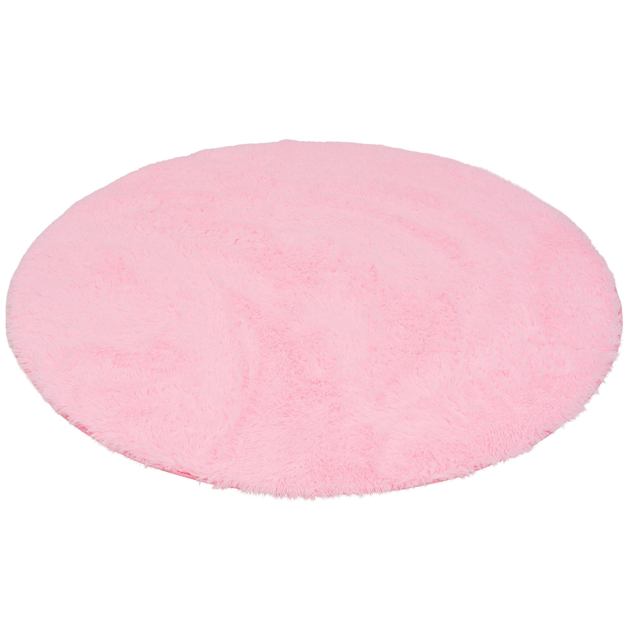 Pergamon Hochflor-Teppich Hochflor Shaggy Teppich Fluffy Rund, Rund, Höhe: 40 mm – Bild 5 von 5