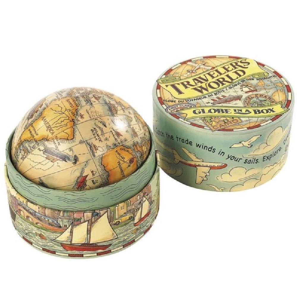 AUTHENTIC MODELS Kinder-Etui Mini Globus für Kinder Traveler's World Globe In Box