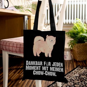 Mr. & Mrs. Panda Tragetasche Chow-Chow Moment - Schwarz - Geschenk, Einkaufstasche, Asiatischer Sp (1-tlg), Modisches Design