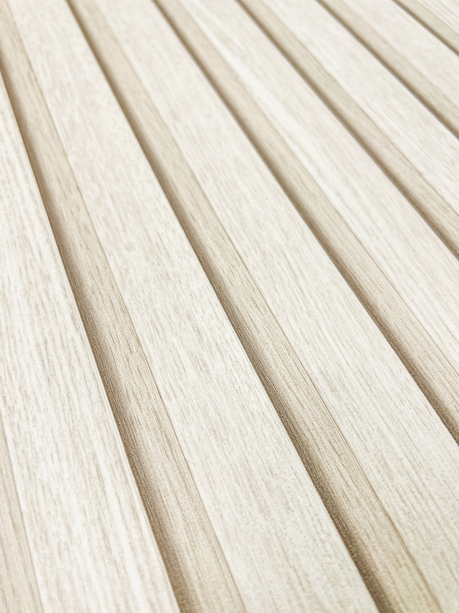 Newroom Vliestapete Paneel 2,5x0,53m Barcley Creme Tapete Holztapete, Holzwand Lamellen - Lamellenwand Naturholz Skandi Modern Wohnzimmer Schlafzimmer Tapete Ho – Bild 4 von 4