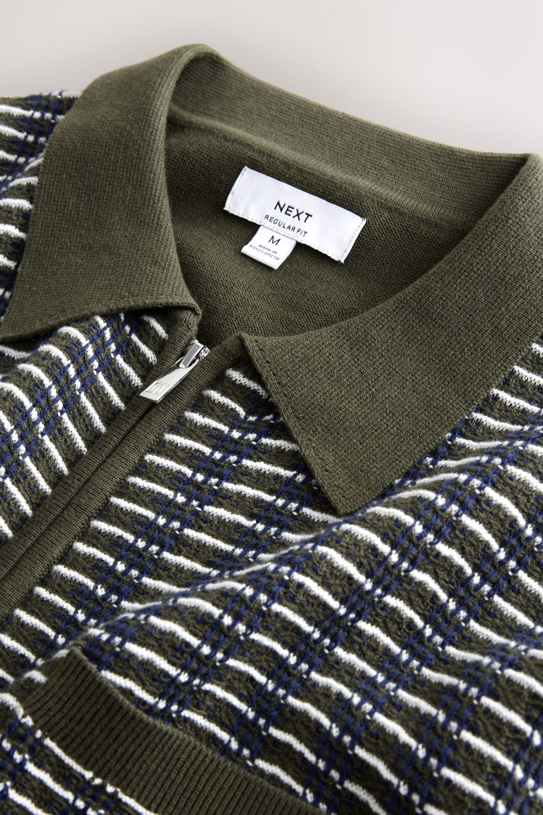 Next Polokragenpullover Regular Fit Kurzarm-Poloshirt aus Strick (1-tlg)
