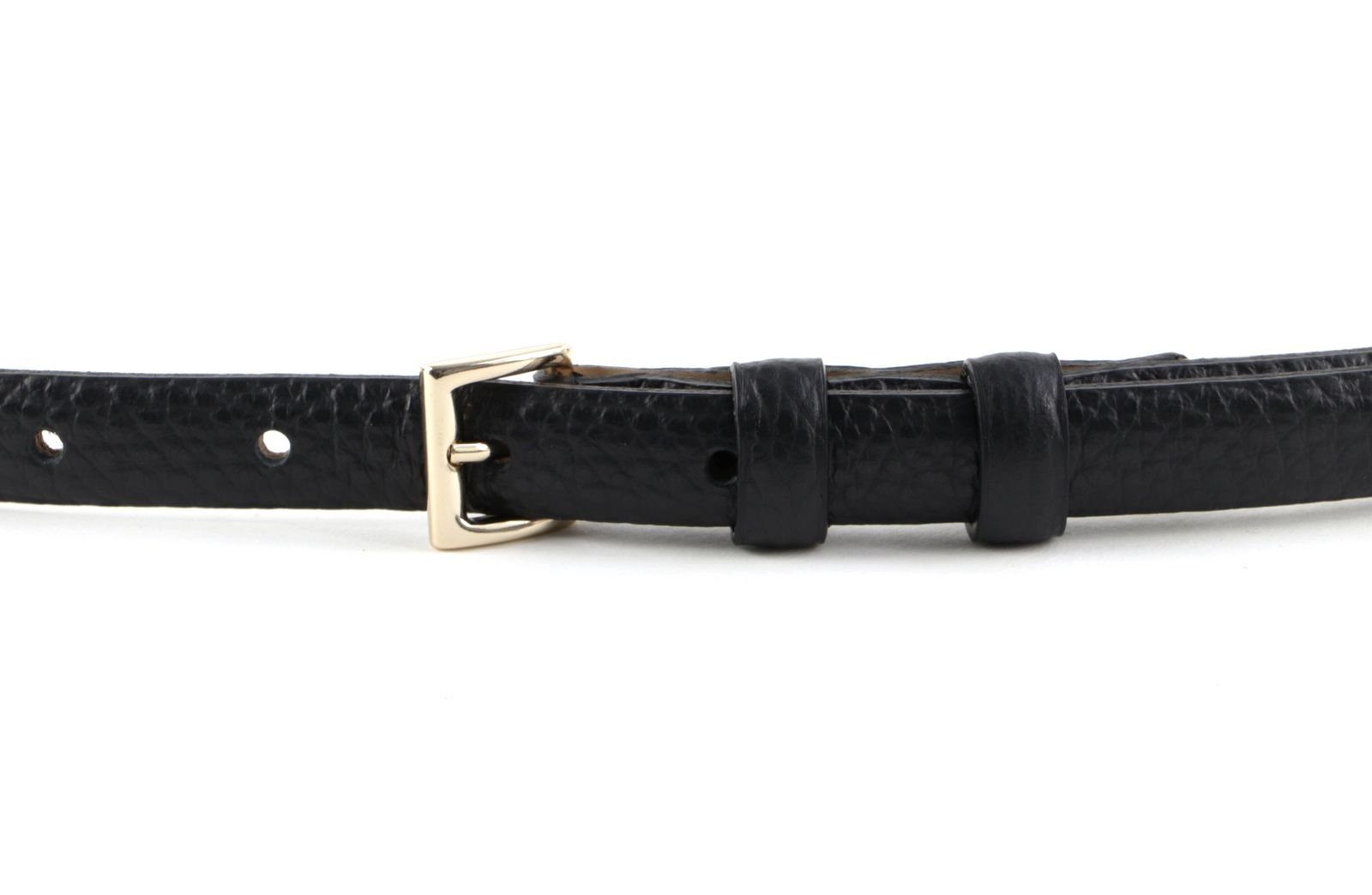 Leather Abro Adria / Gold Ledergürtel Black