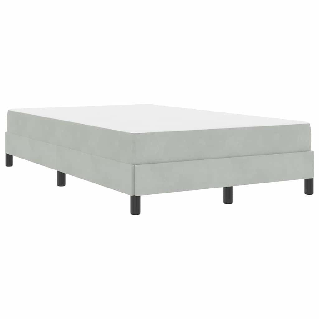 vidaXL Bett Boxspringbett mit Matratze Hellgrau günstig online kaufen