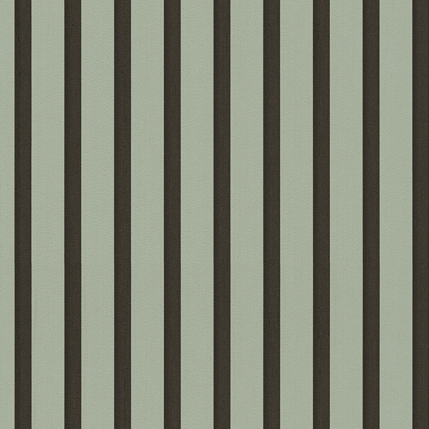 Profhome Vliestapete 786282-GU Streifen Tapete Holzoptik matt grün blass-grün, geprägt, (1 Rolle, 5,33 qm), heißgeprägte Vliestapete, pistazie