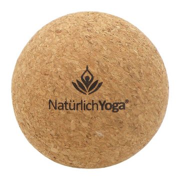 NatürlichYoga® Massageball NatürlichYoga® Yogaball Set mit Drei Bällen - Faszienball aus echtem Kork mit unterschiedlichen Größen