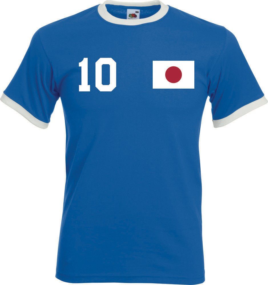 Youth Designz T-Shirt Japan Herren T-Shirt im Fußball Trikot Look mit trendigem Motiv