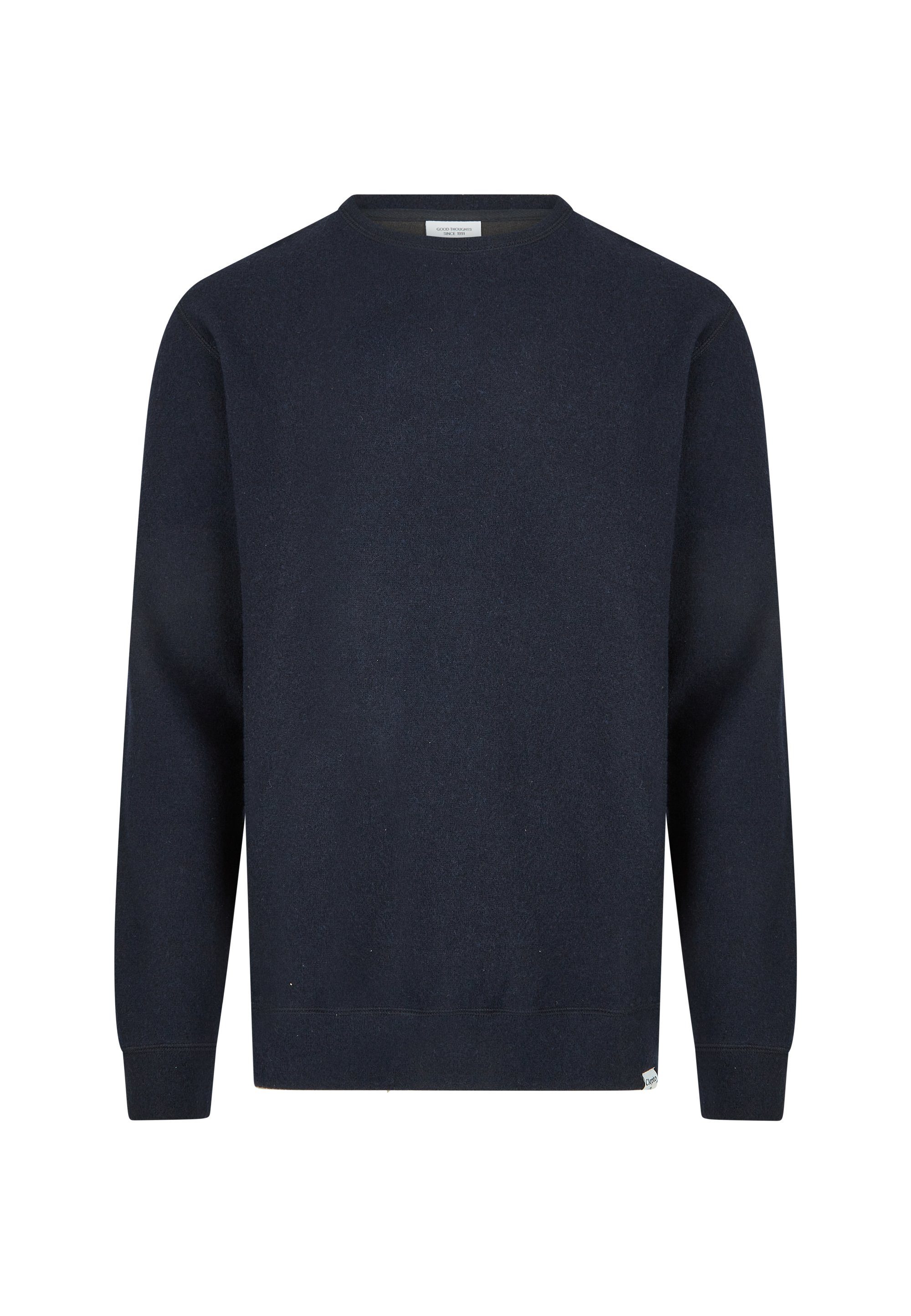 Wolle Sweatshirt aus Cleptomanicx gebondeter blau Noitch