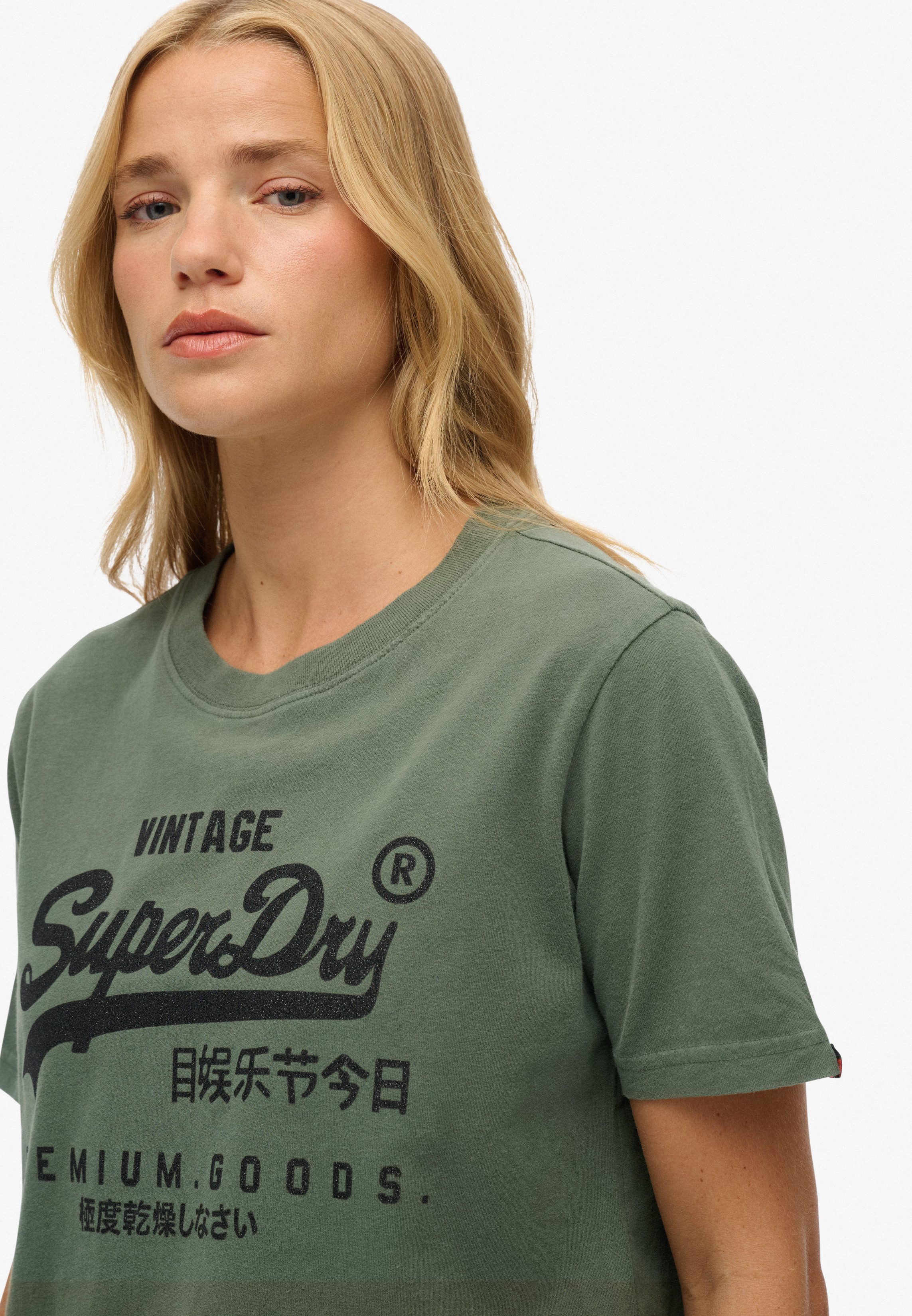 Superdry Print-Shirt EMBELLISHED VL RELAXED TEE günstig online kaufen