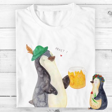 Mr. & Mrs. Panda T-Shirt Pinguin Bier - Weiß - Geschenk, Frauen, Junggesellenabschied, Jubiläu (1-tlg)