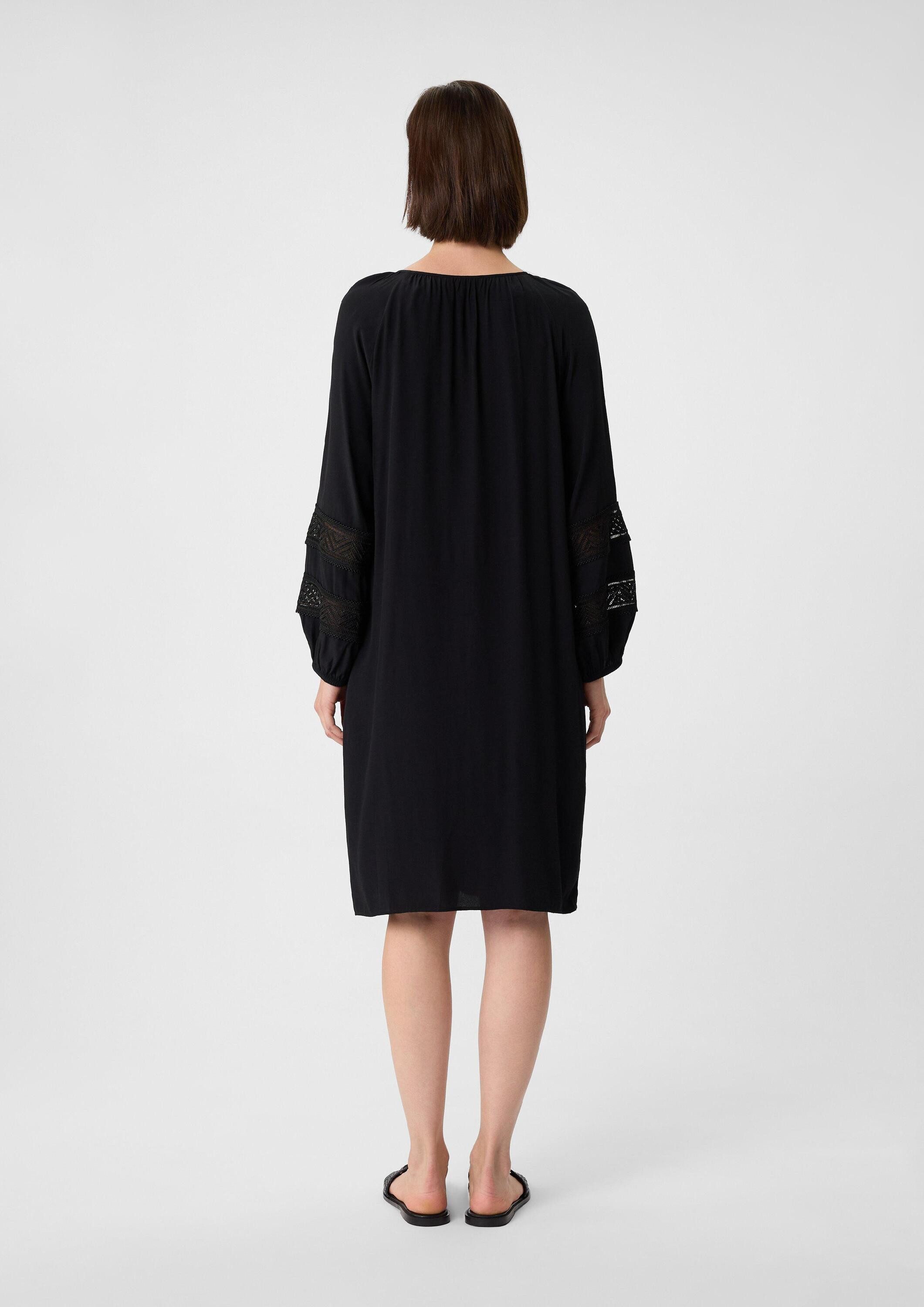 comma Minikleid Kleid Kurzes Kleid aus Crêpe-Chiffon mit Futterkleid