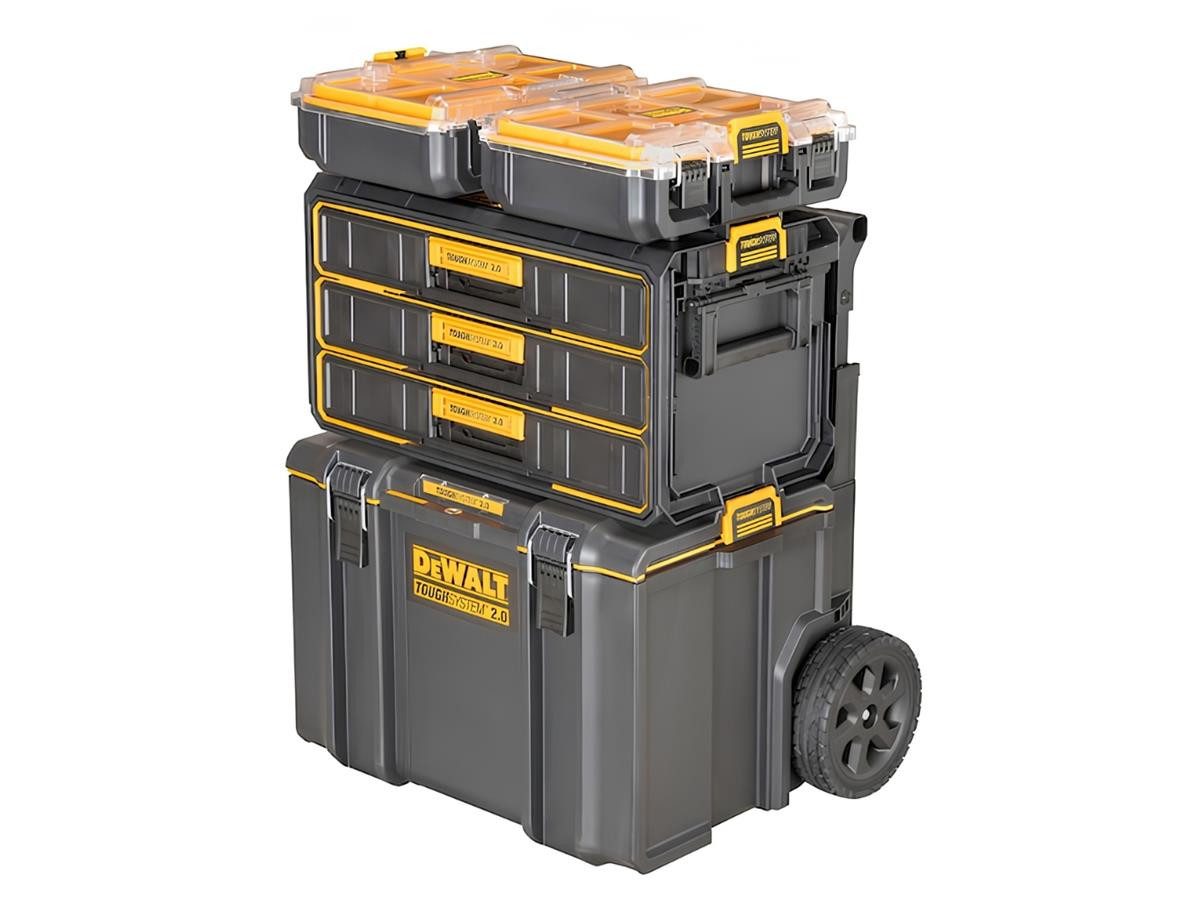 DeWalt Werkzeugkoffer ToughSystem Modul mit 3 Schubfaechern, stapelbar, 22 kg Belastbarkeit pro Schubfach