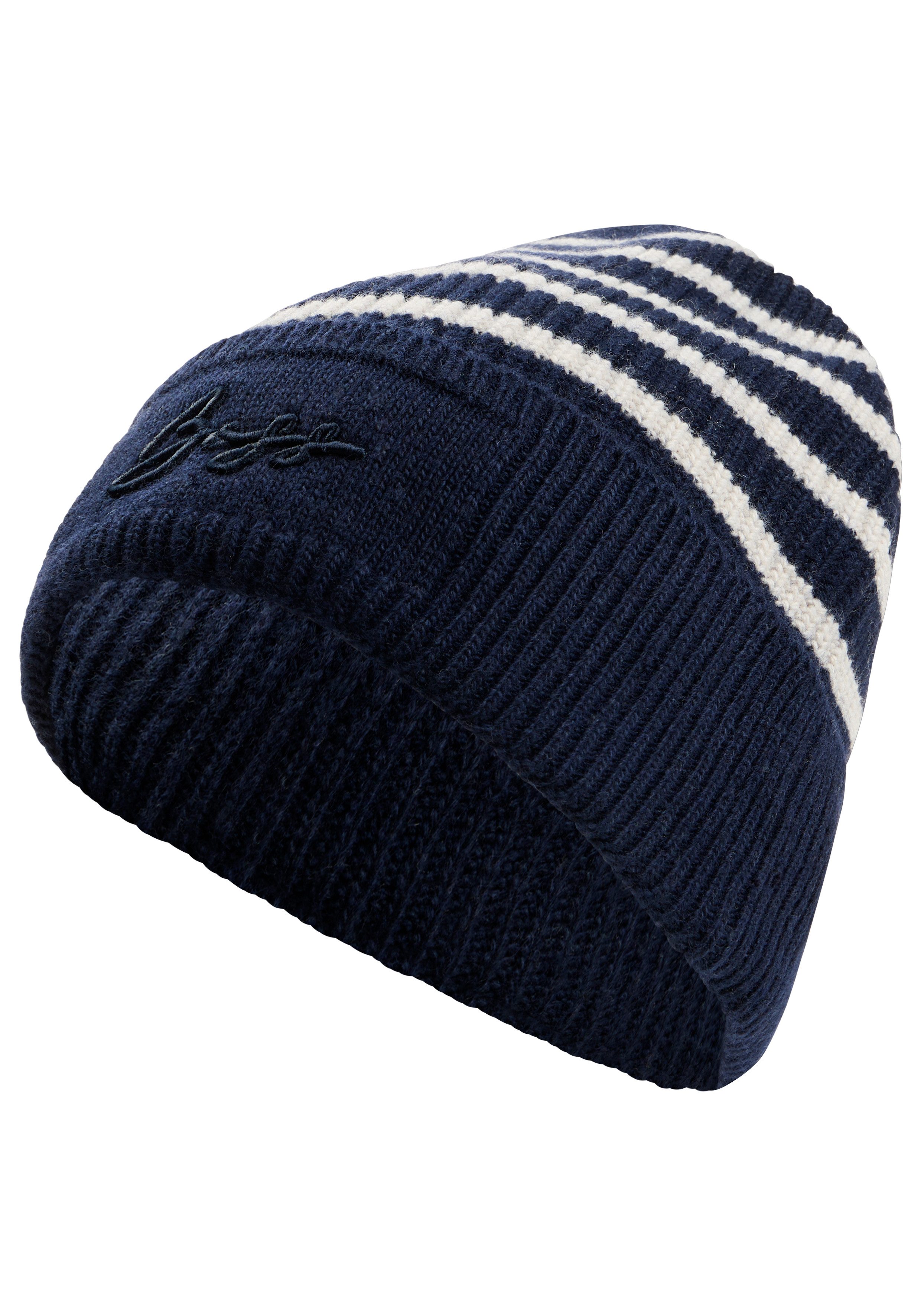 BOSS Strickmütze Londyn Hat mit Kaschmir, unisex