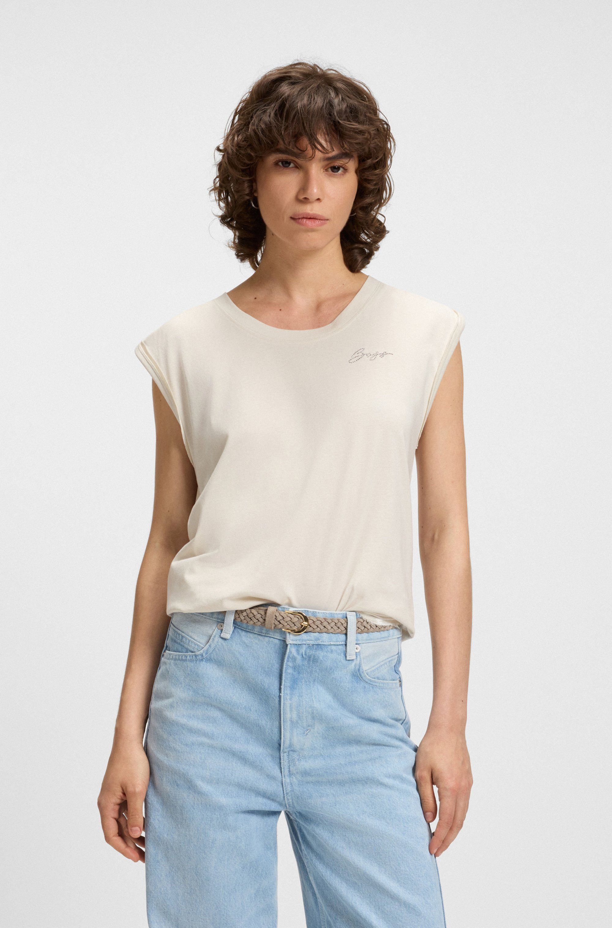 BOSS ORANGE Rundhalsshirt Elai Premium Damenmode günstig online kaufen