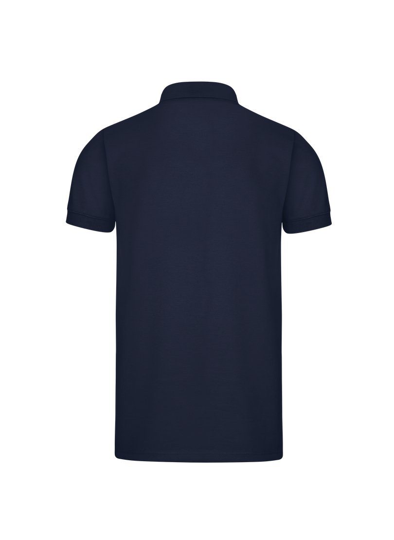 Fit navy TRIGEMA Slim DELUXE-Piqué Poloshirt Poloshirt Trigema aus