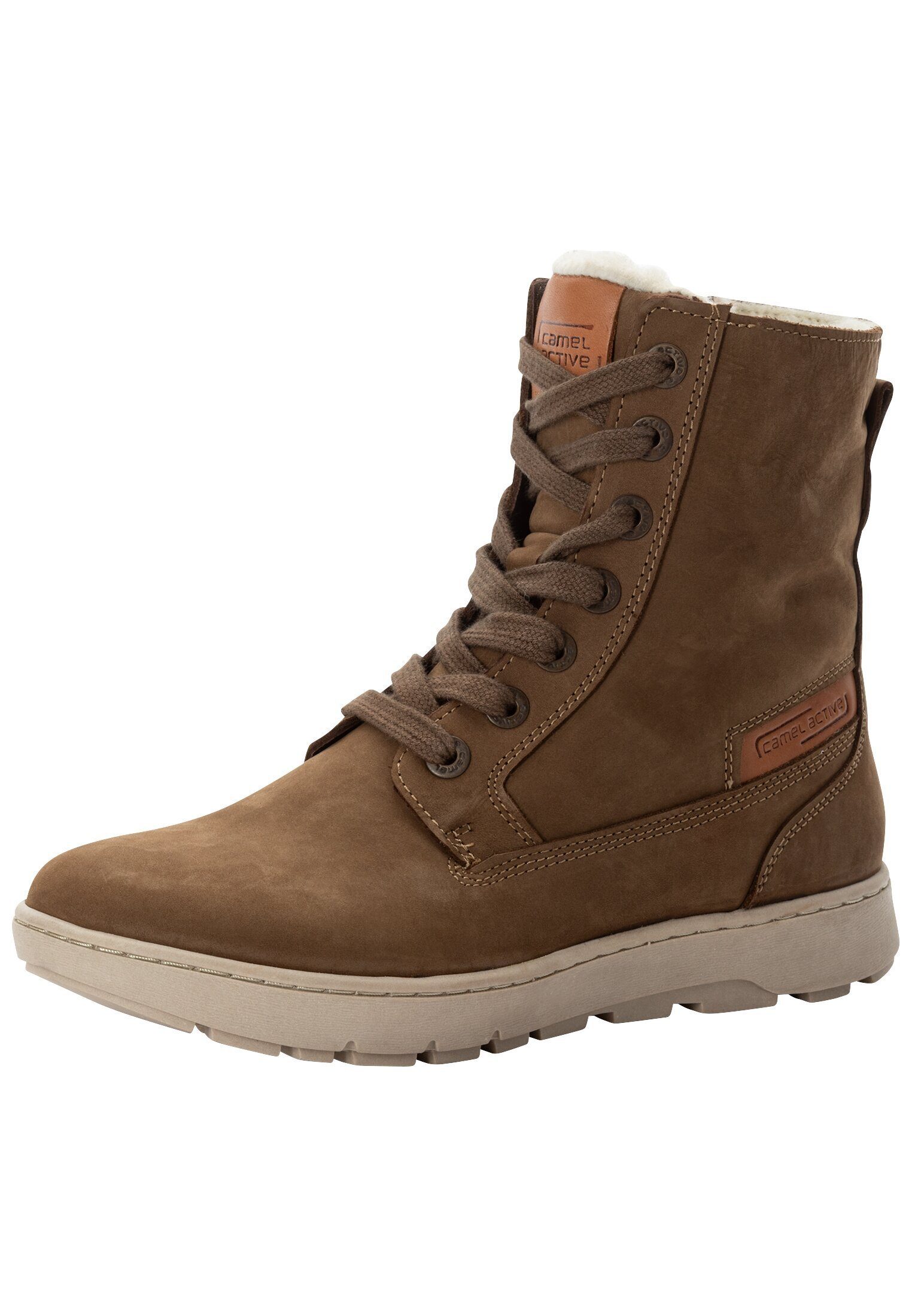 camel active aus Rindsleder Schnürschuh
