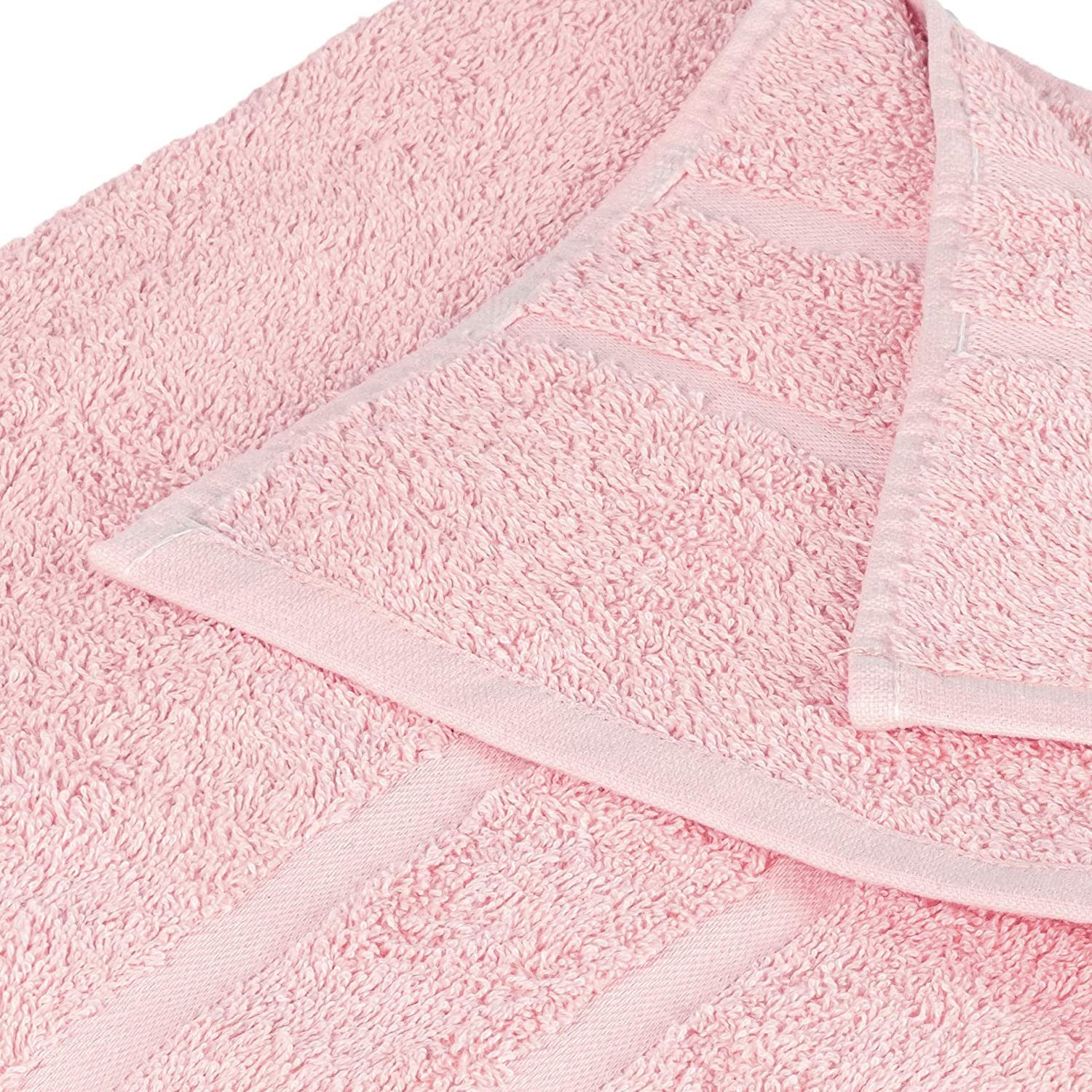 Baumwolle zur Gästehandtücher in Duschtücher Zartrosa StickandShine 500 Wahl Handtücher Badetücher GSM 100% Saunatücher Handtuch