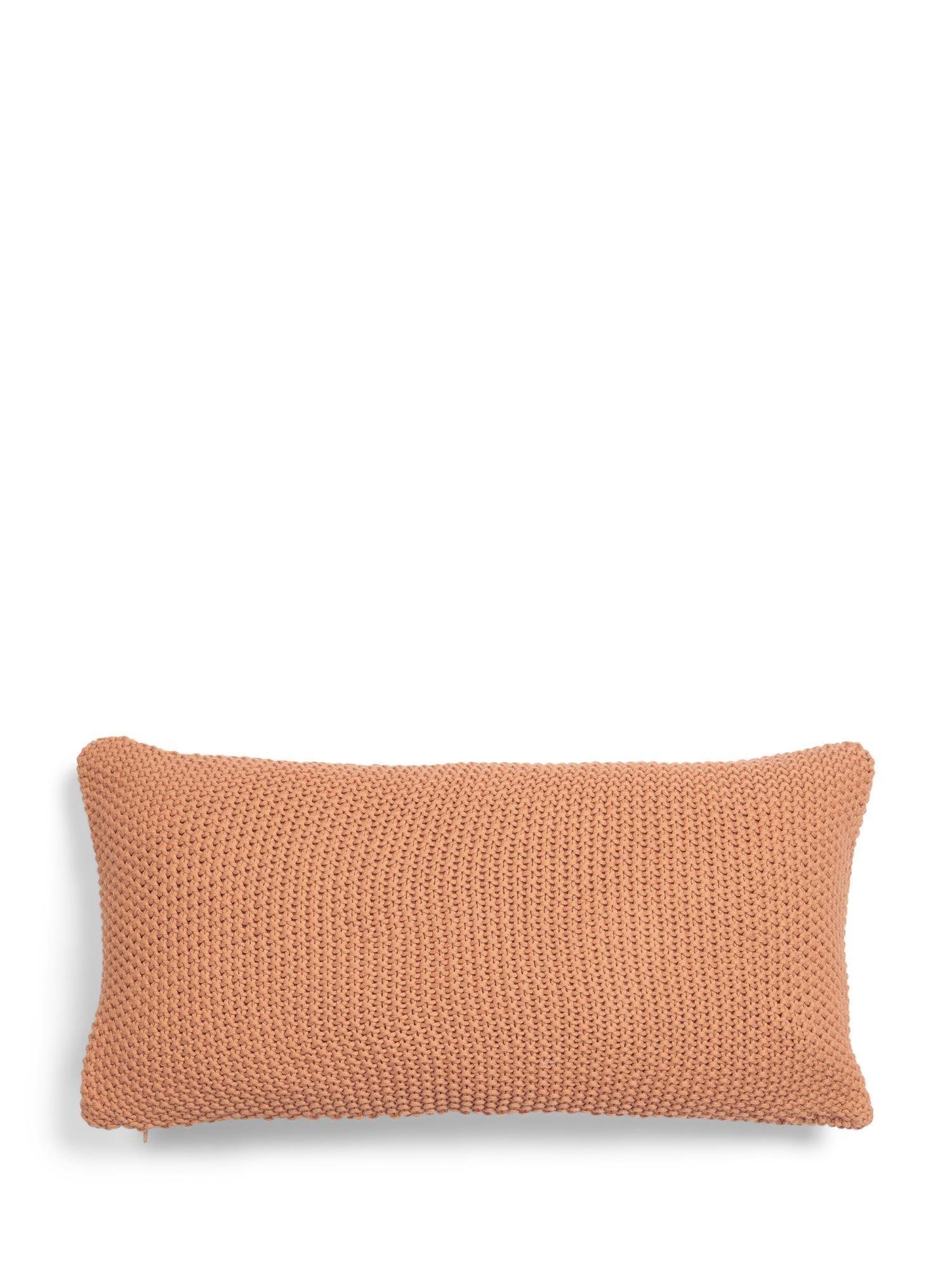 Marc O'Polo knit, aus Home Baumwolle gestrickter nachhaltiger Sandstone Dekokissen Nordic