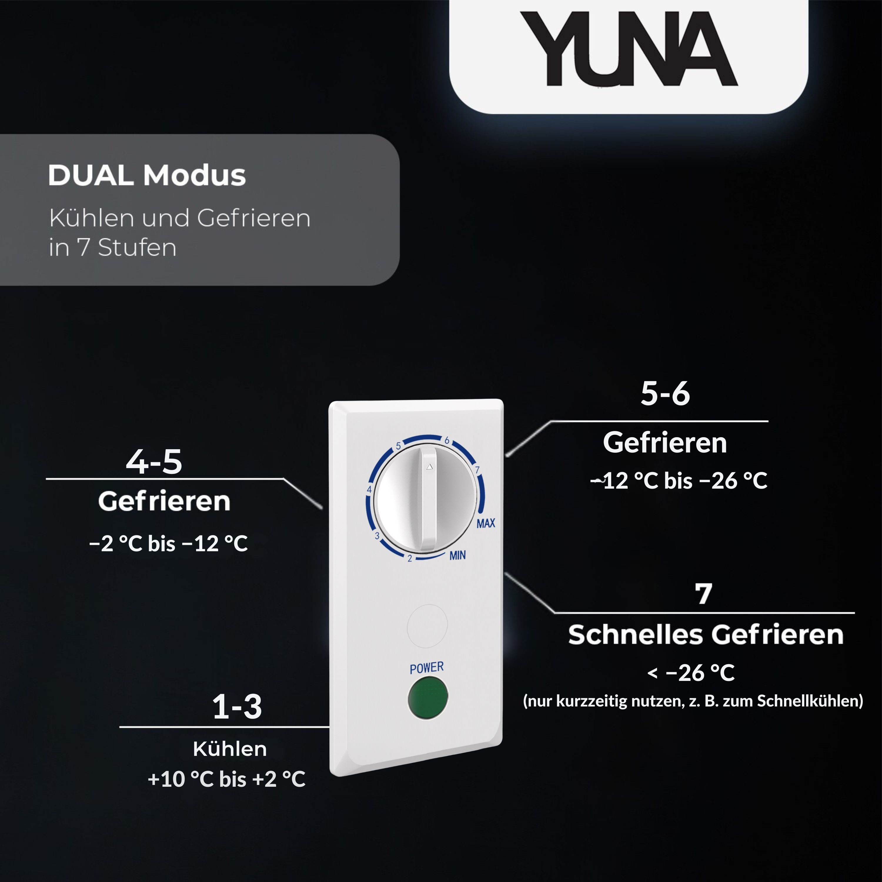 YUNA Gefriertruhe Froster 100D Serebro, 54.50 cm breit, 99 l – Bild 4 von 5