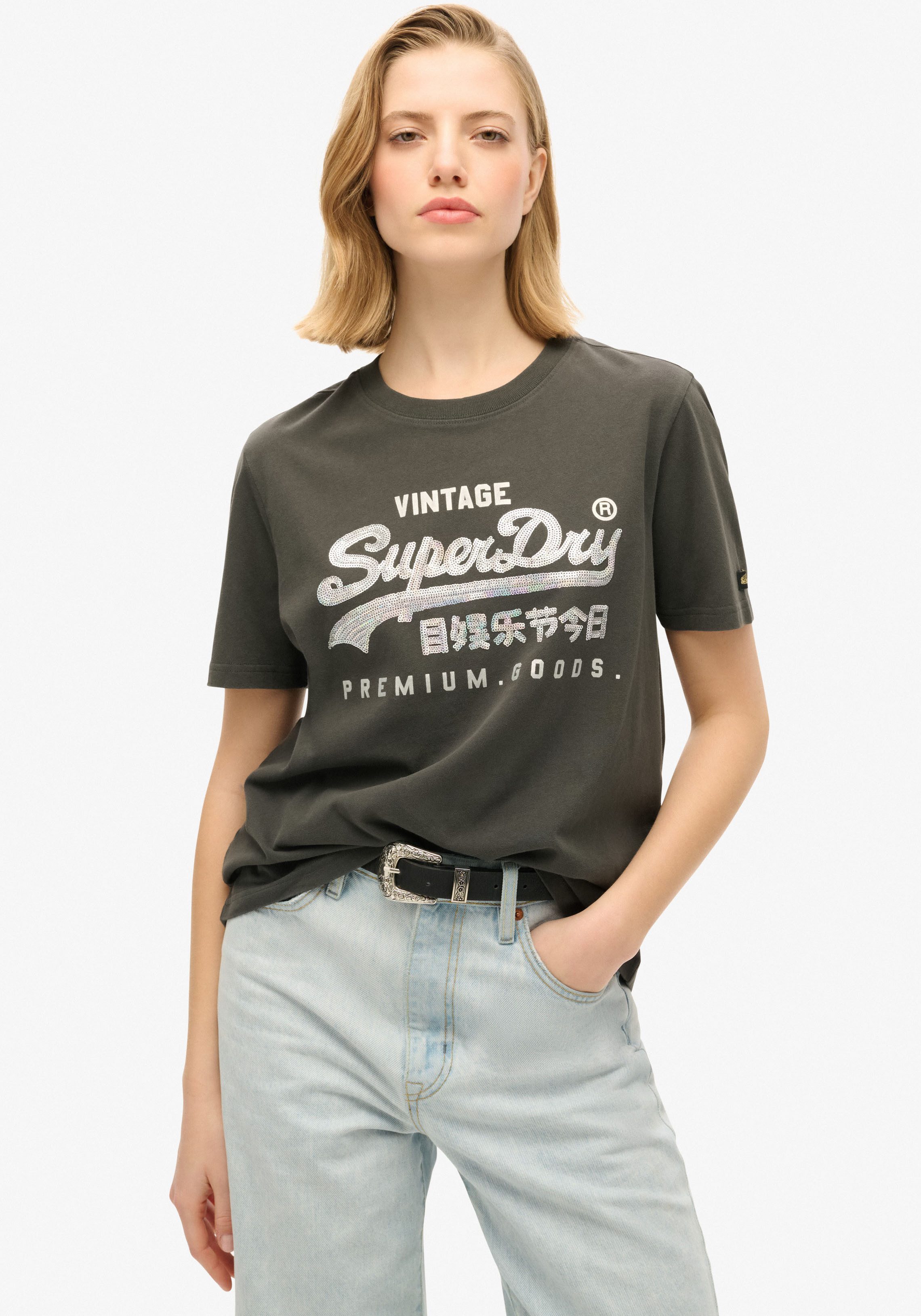 Superdry Print-Shirt EMBELLISHED VL GRAPHIC T günstig online kaufen