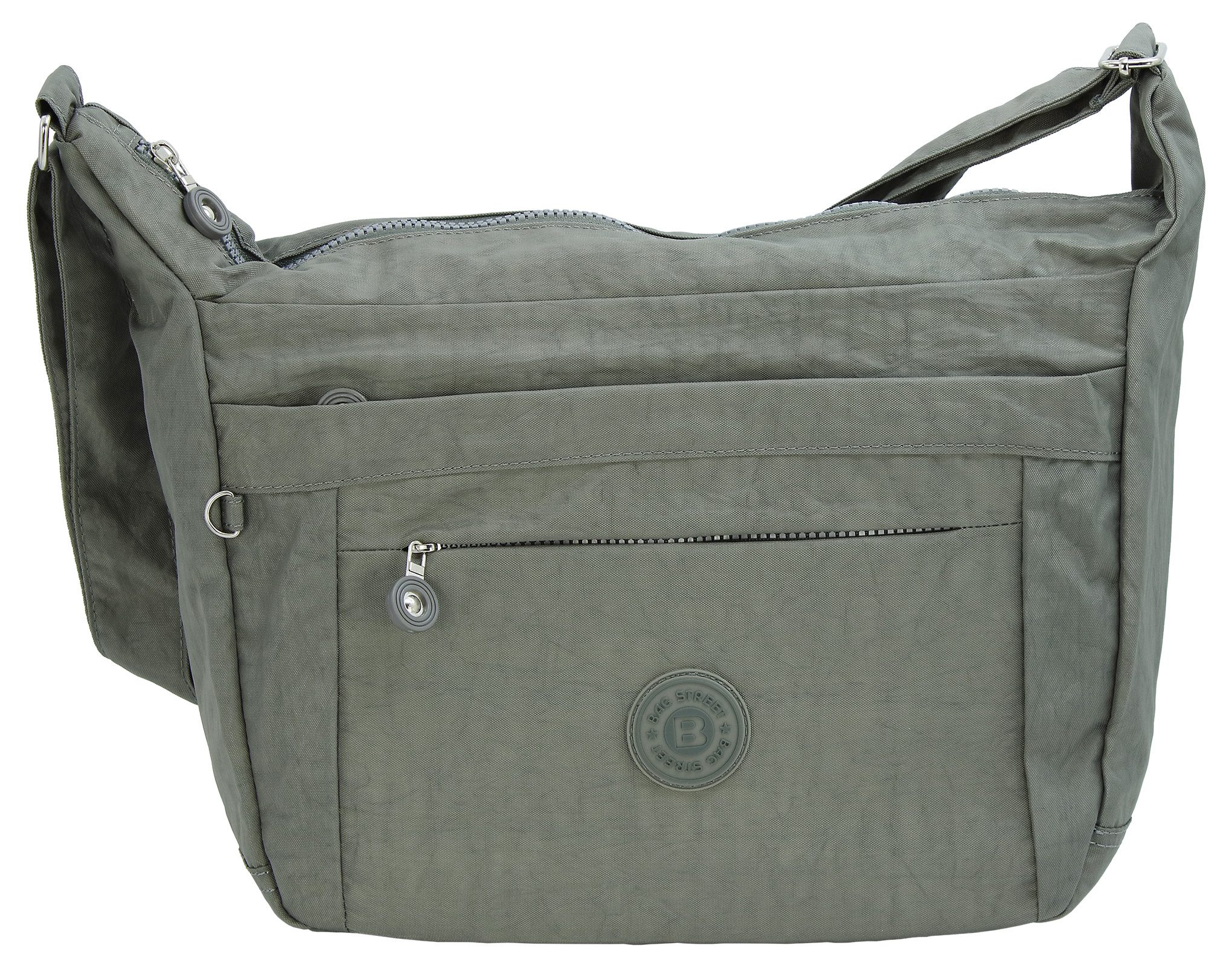 BAG STREET INTERNATIONAL Umhängetasche Große sehr leichte Damen Schultertasche Nylon Crossbody Freizeittasche