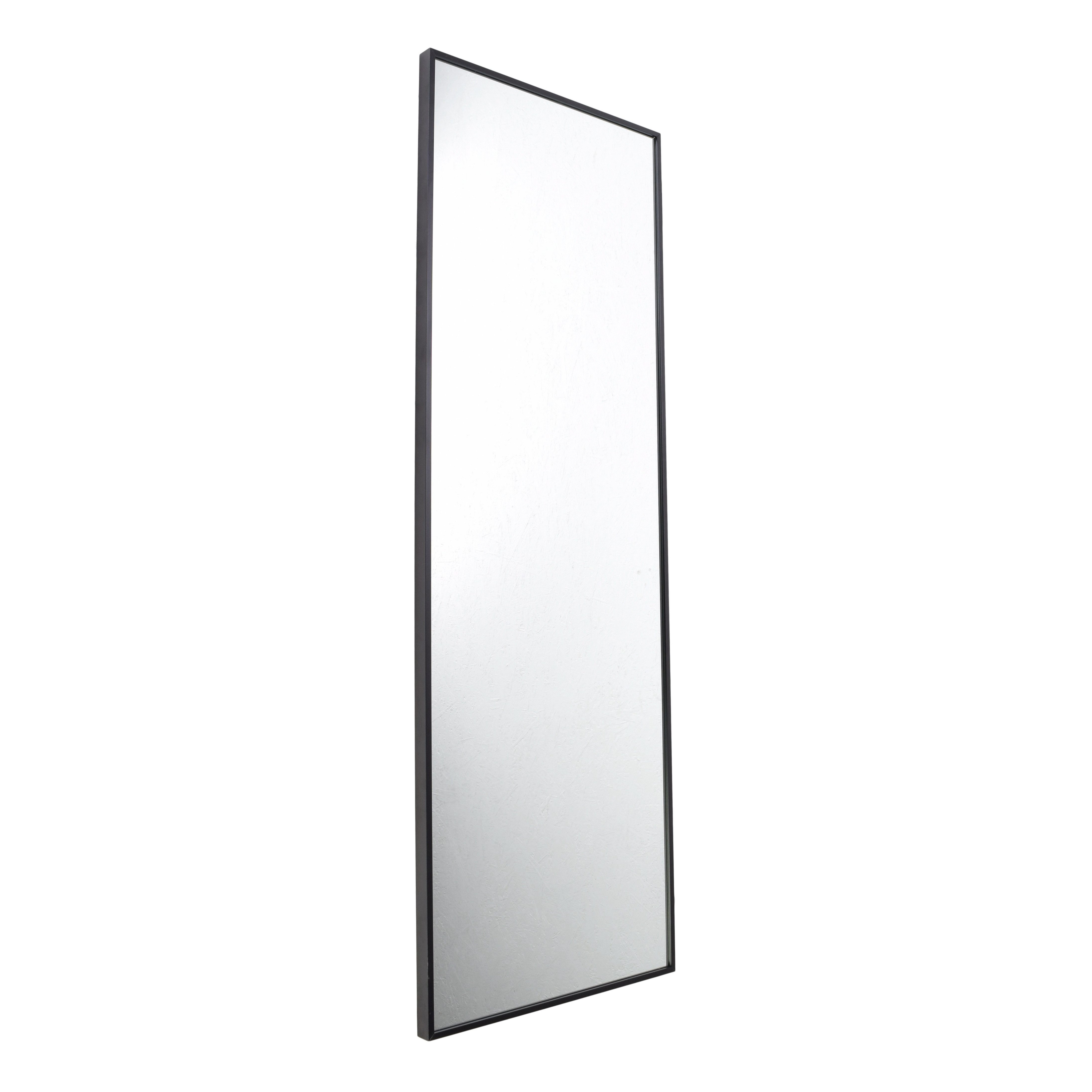 Fragix Wandspiegel Fragix York Ganzkörperspiegel - Schwarz - Aluminium - 120x40
