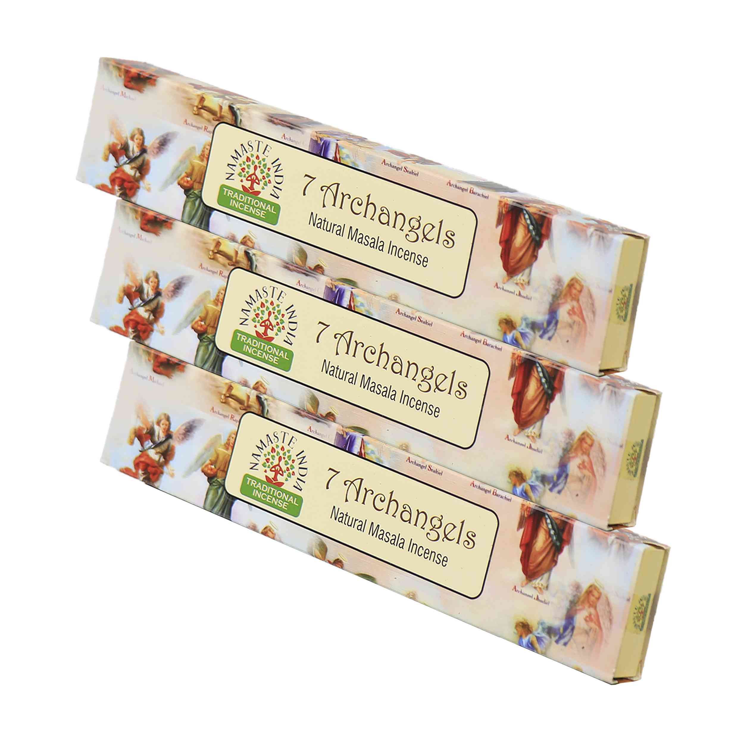Räucherstäbchen 3x 7 Archangels Räucherstäbchen 45g – Spirituelles indisches Räucherwe