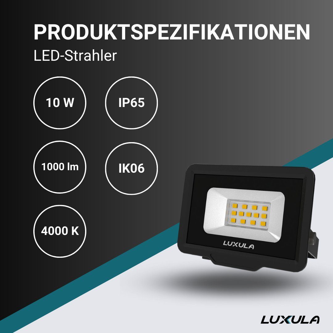 LUXULA LED Flutlichtstrahler LED-Fluter, 10 W, günstig online kaufen