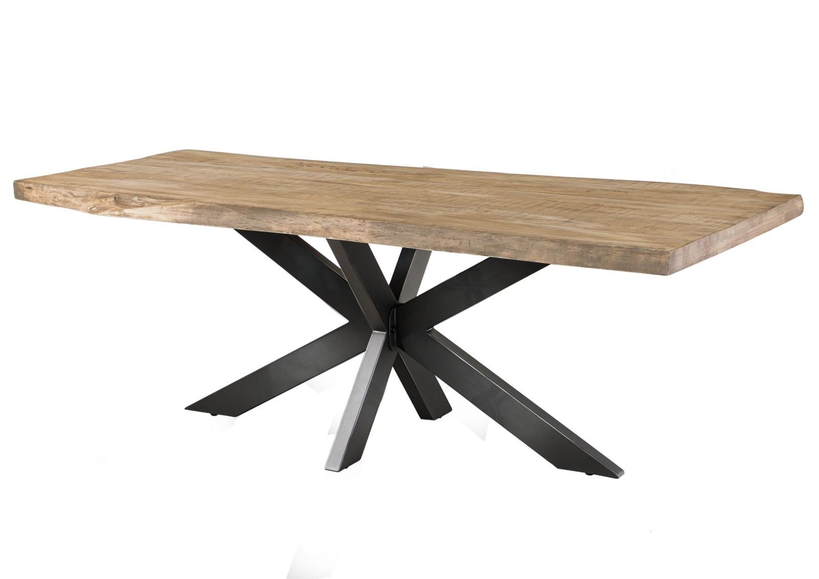 Massivmoebel24 Baumkantentisch FREEFORM (Baumtisch Mango 180x90x77 günstig online kaufen