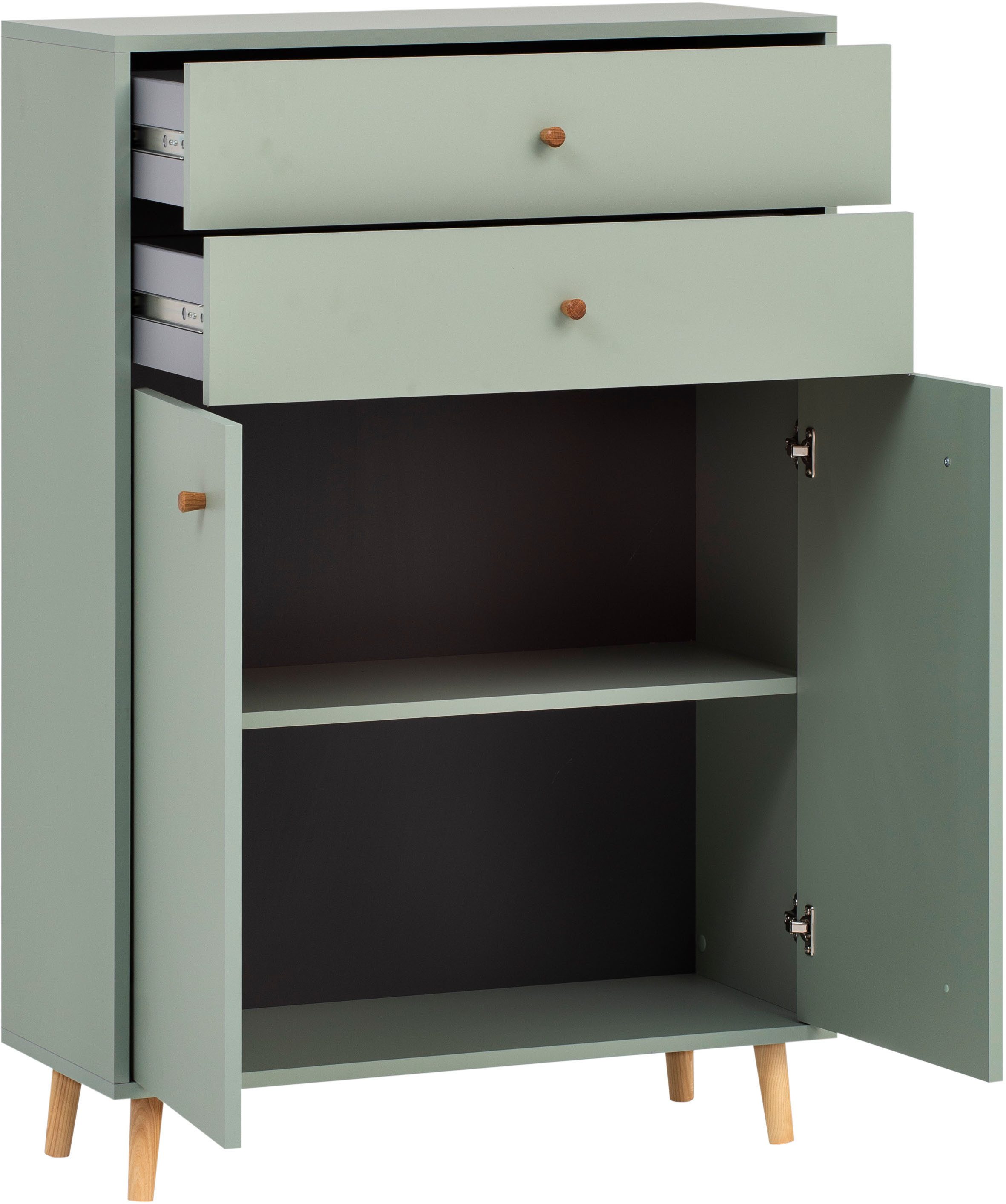 Schildmeyer Midischrank Bjarne, Midischrank, Made in Germany, B: 77 cm Solide Verarbeitung - Dieses Produkt ist in Deutschland gefertigt