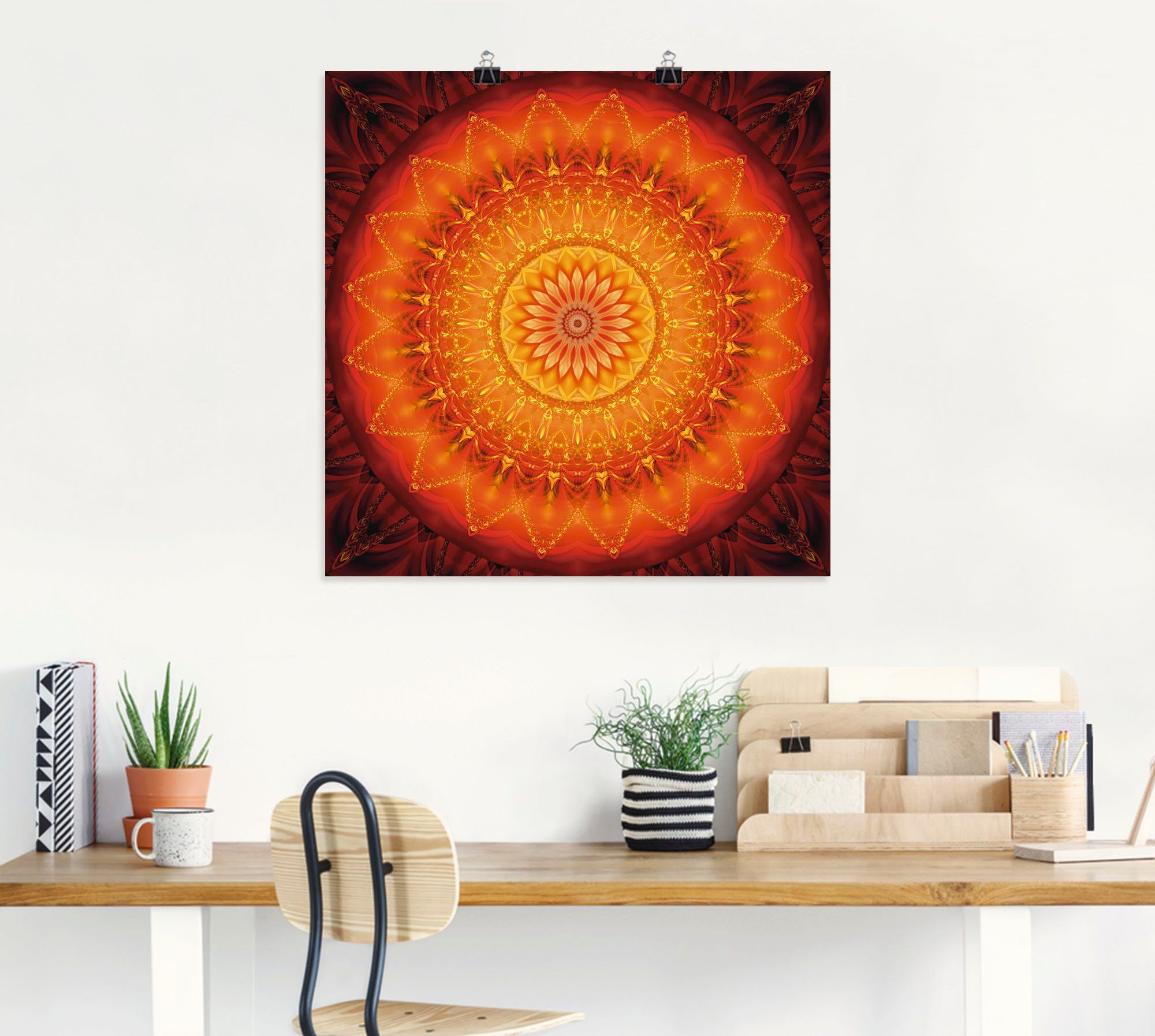 Artland Wandbild Mandala Energie 1, Muster (1 St), als Leinwandbild, Poster in verschied. Größen