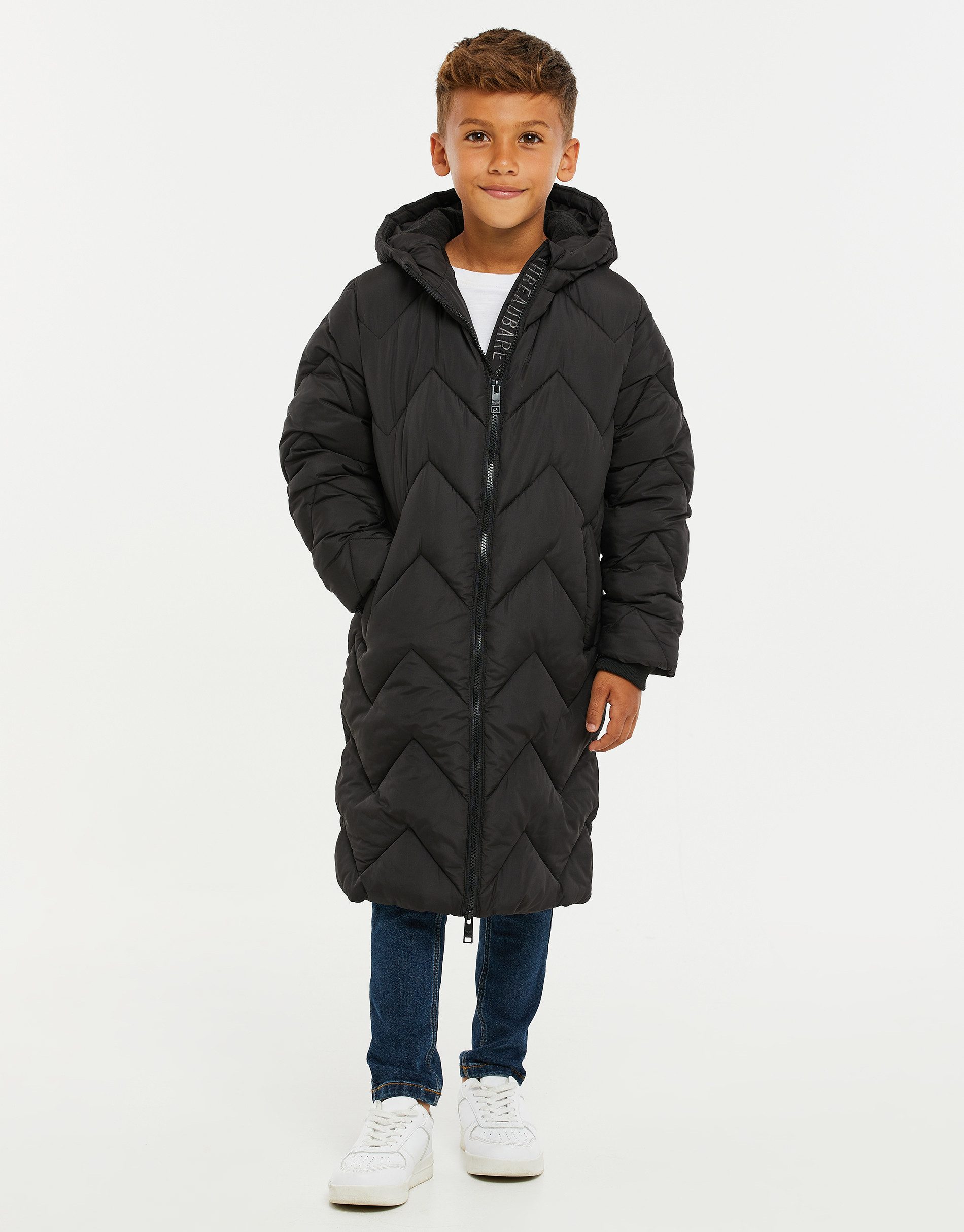 Threadboys Kurzmantel (1-tlg) im kuscheligen Design