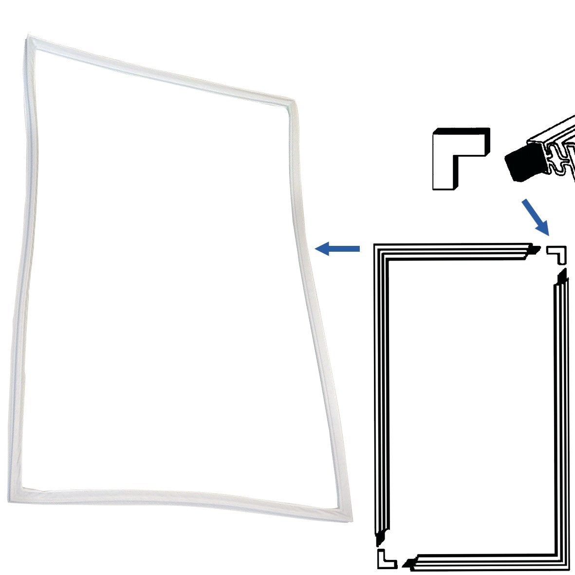 easyPART Dichtlippe wie EUROPART 10004286 UNIVERSAL Türdichtung, Kühlschran günstig online kaufen