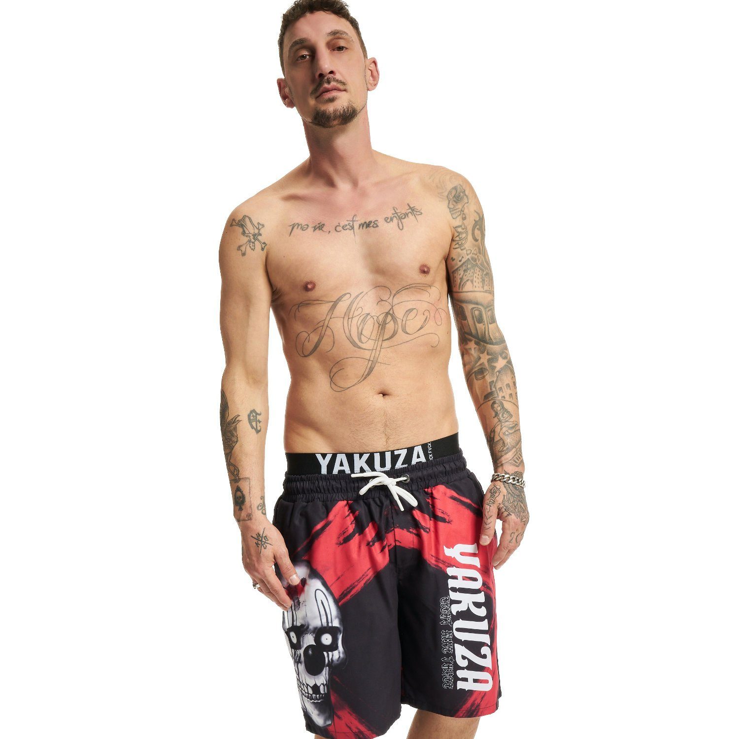 YAKUZA Boardshorts Crossed mit Doppelbund