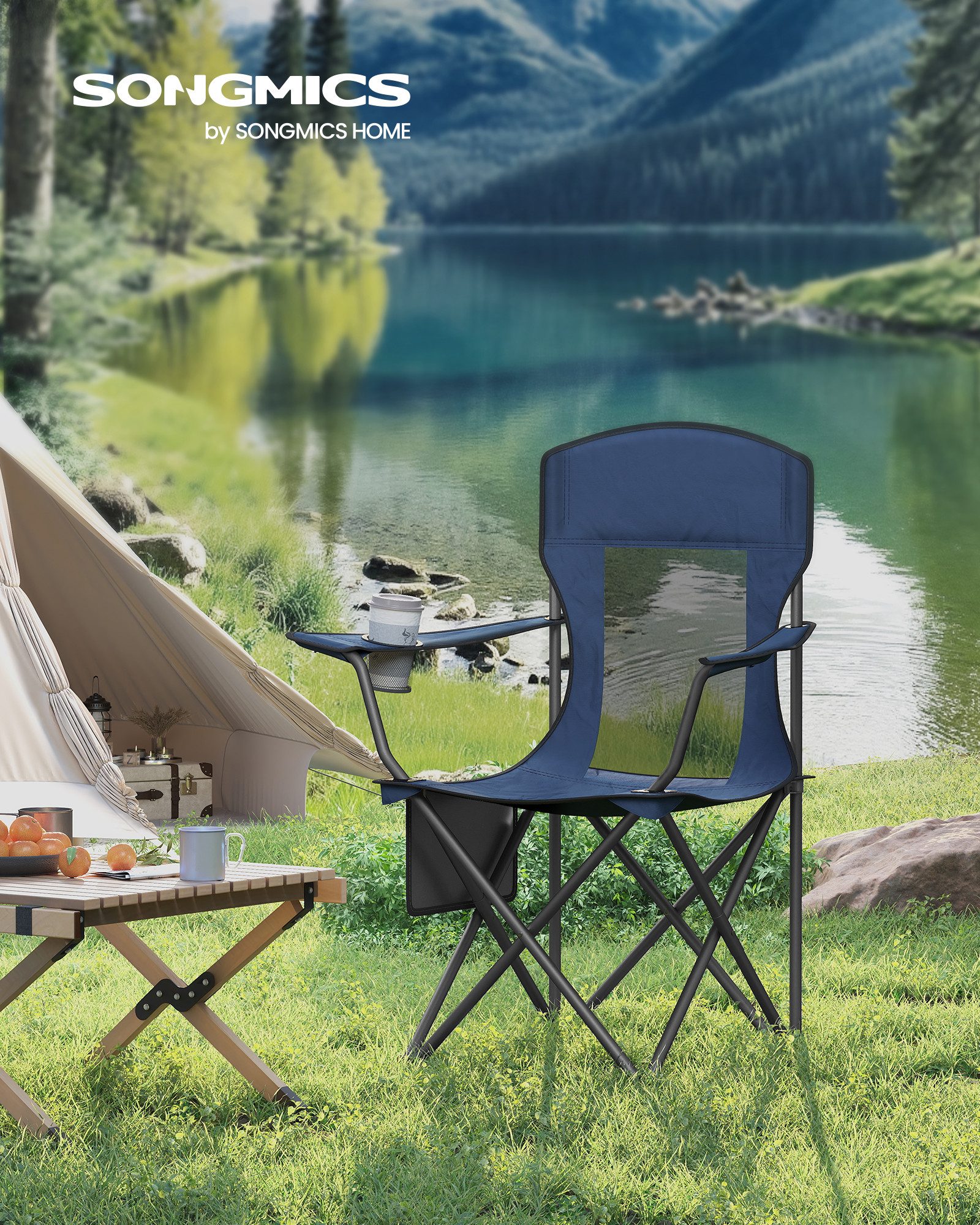SONGMICS Campingstuhl, 2er Set, Klappstuhl Outdoor, günstig online kaufen