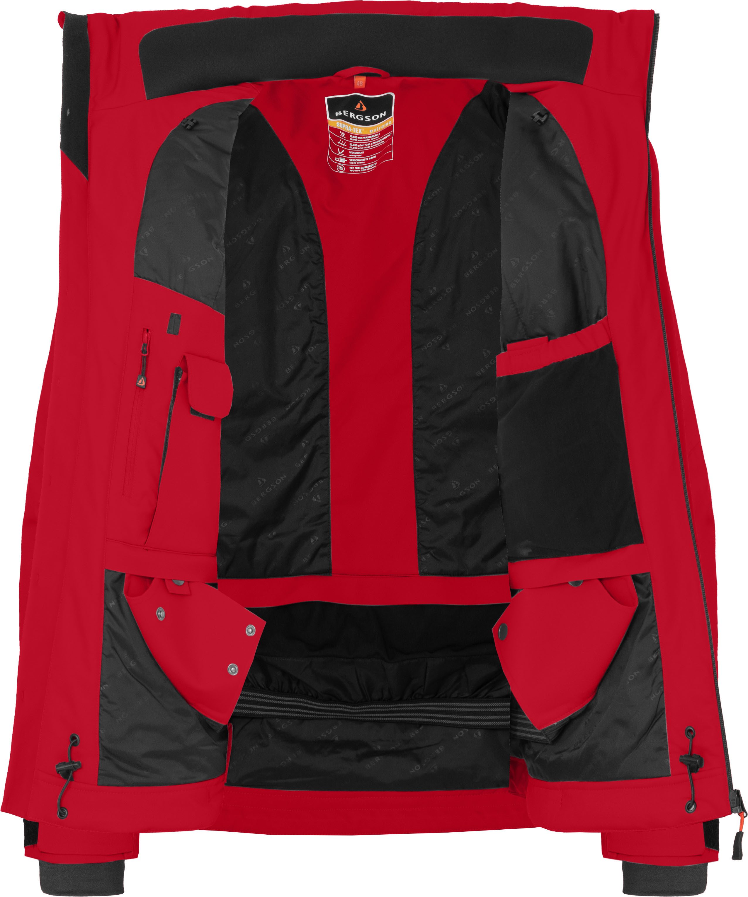 Bergson Skijacke RESO 2 Herren Skijacke, warm wattiert, wasserdicht (20.000 mm), Normalgrößen – Bild 5 von 5