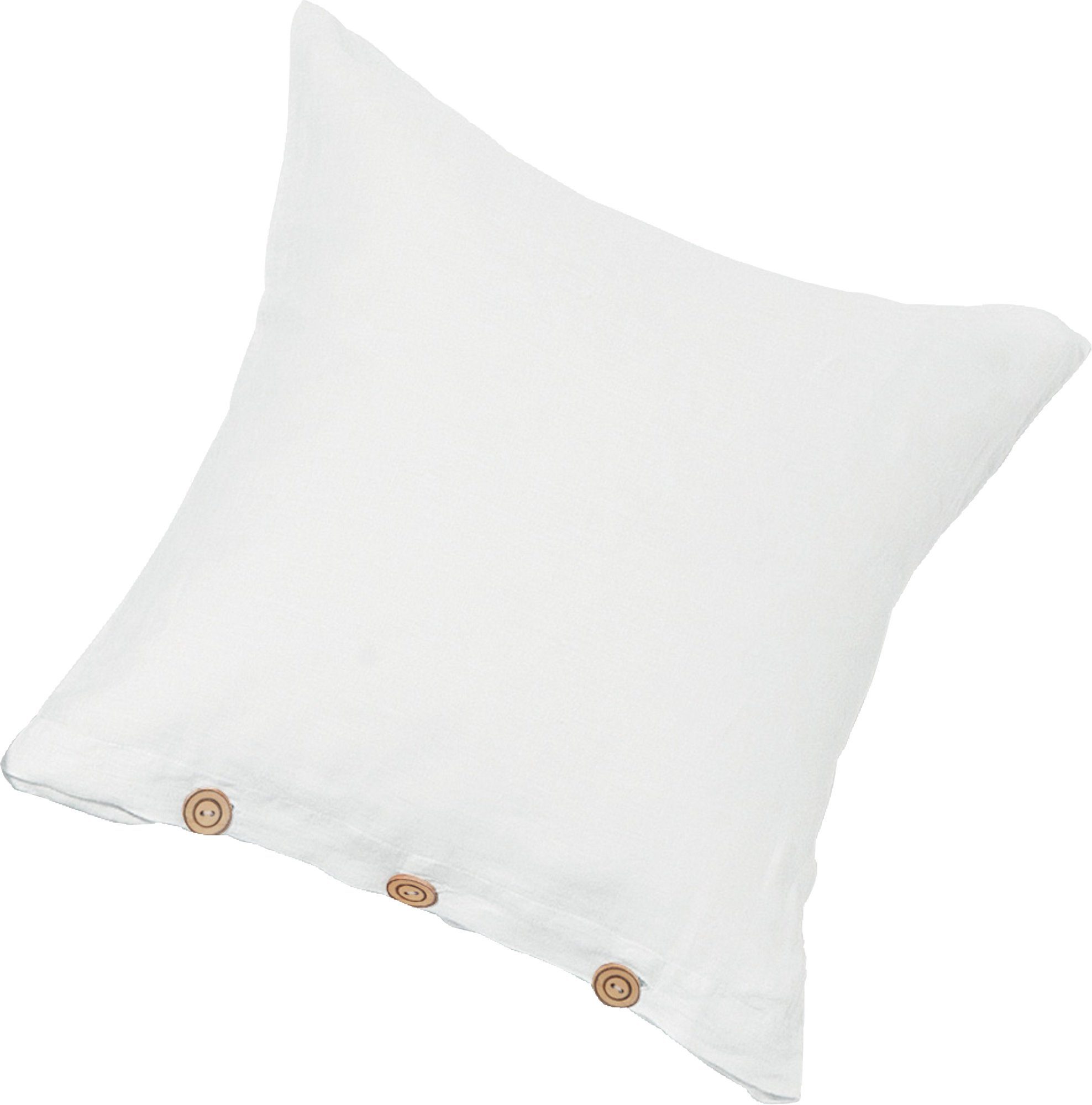 Erwin Müller Kissenbezug Kuschelkissenbezug "Deggendorf", Halbleinen Uni