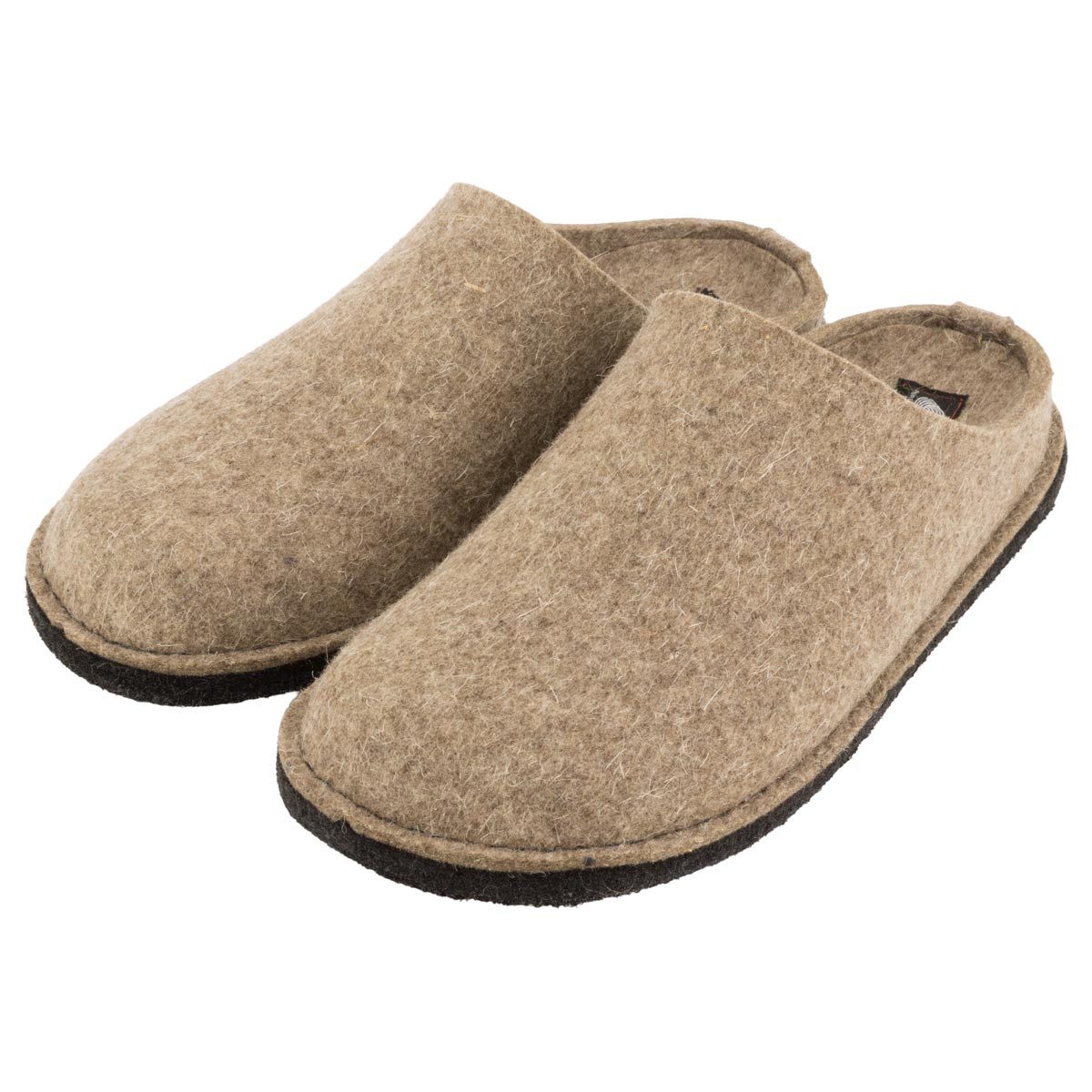 Haflinger Flair Soft Pantoffel (1-tlg) Pantoffeln - 100% reiner Wollfilz, Eingearbeitetes Fußbett