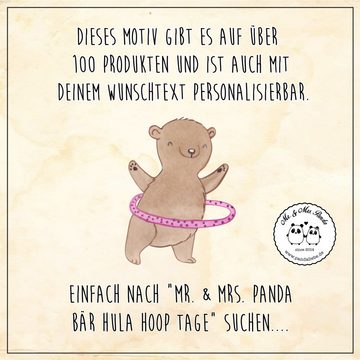 Mr. & Mrs. Panda Tragetasche Bär Hula Hoop - Transparent - Geschenk, Jutebeutel, Auszeichnung, Fit (1-tlg), Cross Stitching Griffe
