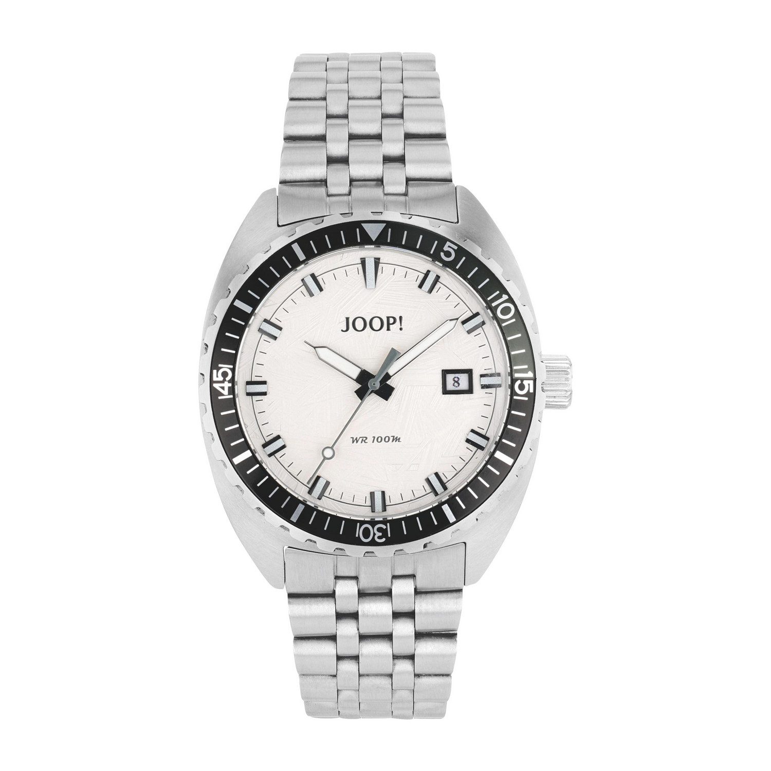 JOOP! Quarzuhr 2100490, Armbanduhr, Herrenuhr, Edelstahlarmband, analog, Jahr, Monat
