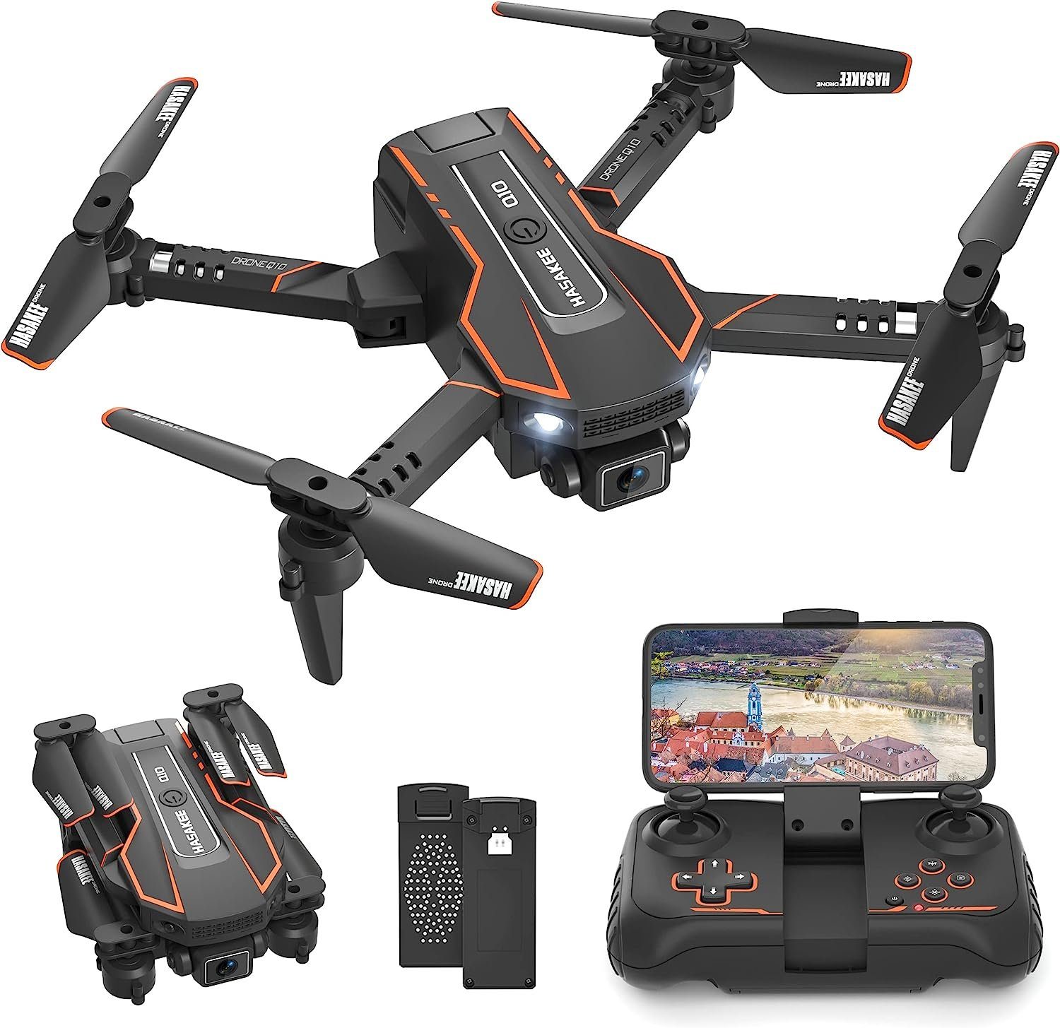 x Kamera Kopflos 720P, Drone Übertragung, Modus, WiFi Quadcopter für AVIALOGIC FPV Drohne mit 3D Höhenhaltung) RC Flip, (1280 Kinder, mit