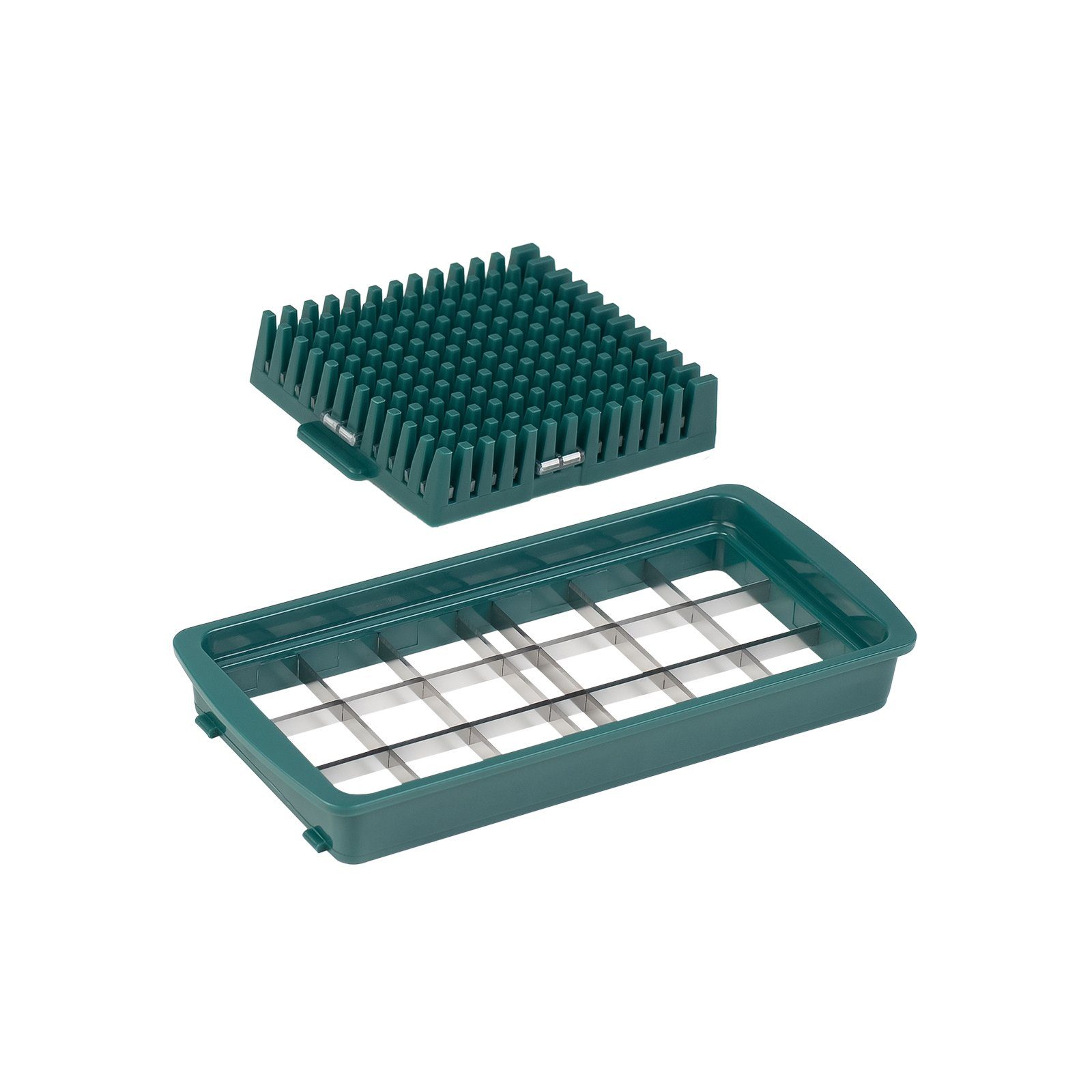 Genius Gemüseschneider Nicer Dicer smart XXL-Messereinsatz, 20 x 20 mm (Set 2-tlg) hochwertigem Edelstahl mit Reinigungsgitter