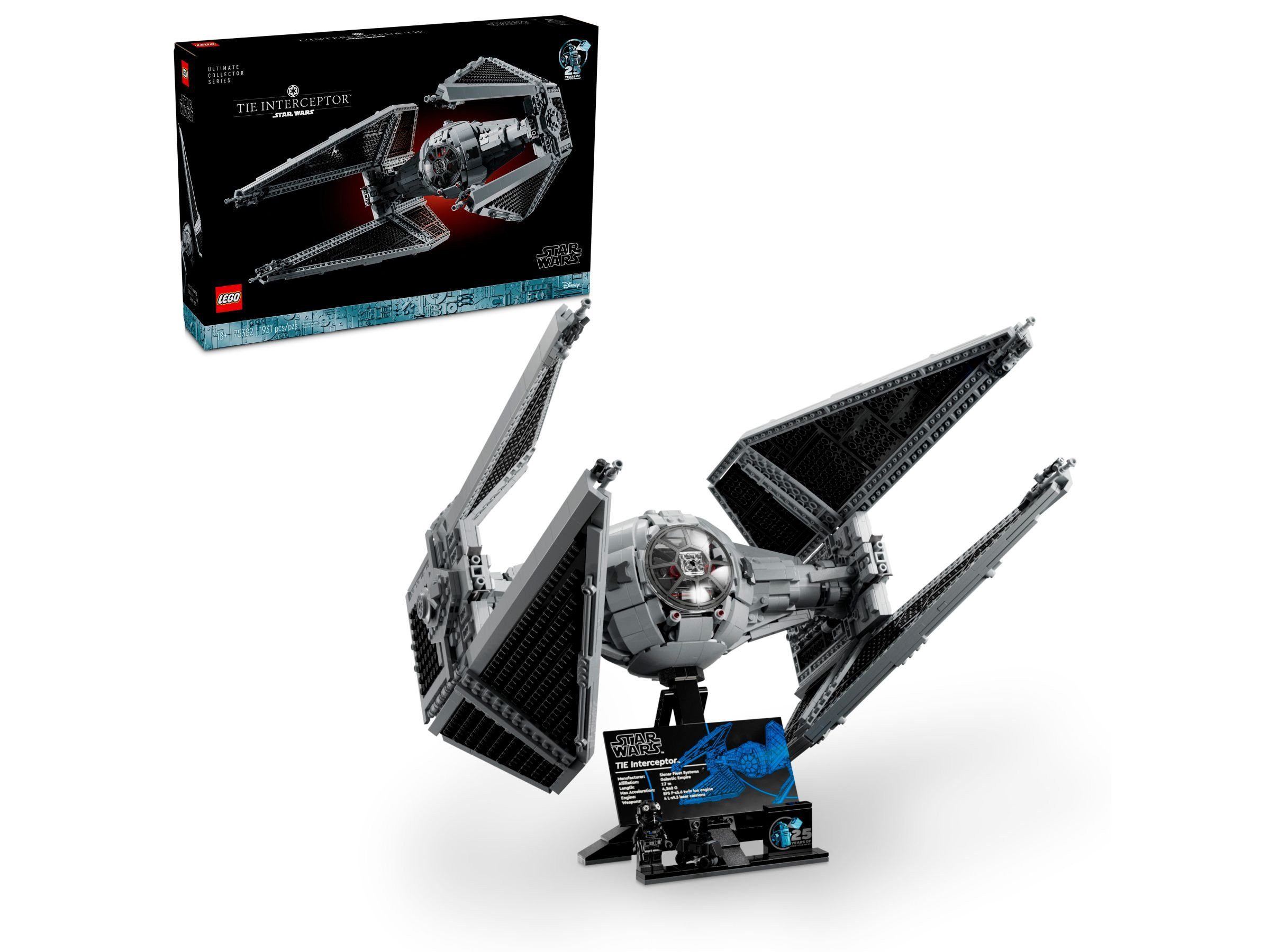 LEGO® Star Wars - TIE-Abfangjäger (75382) Konstruktions-Spielset, (1931 St), Star Wars: Ultimate Collector Series