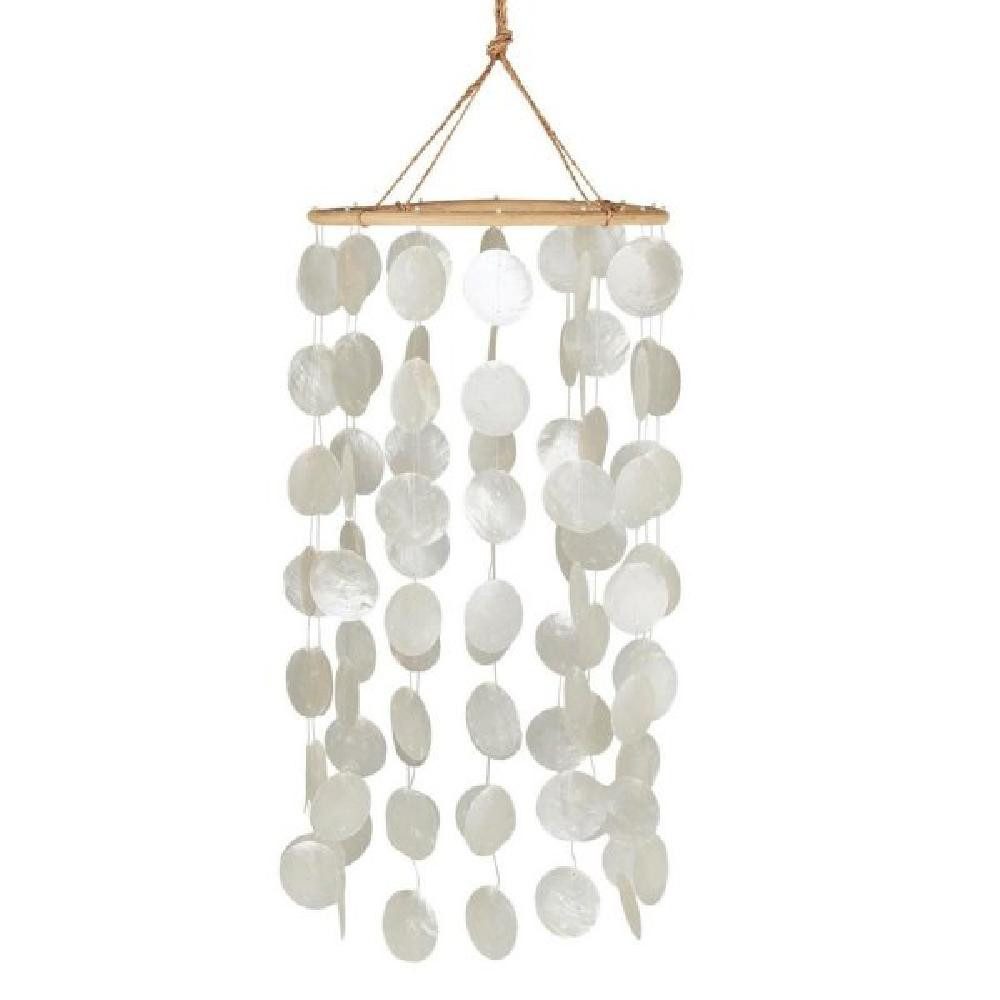 Dekofigur Ib Laursen Windspiel mit Muscheln Weiß
