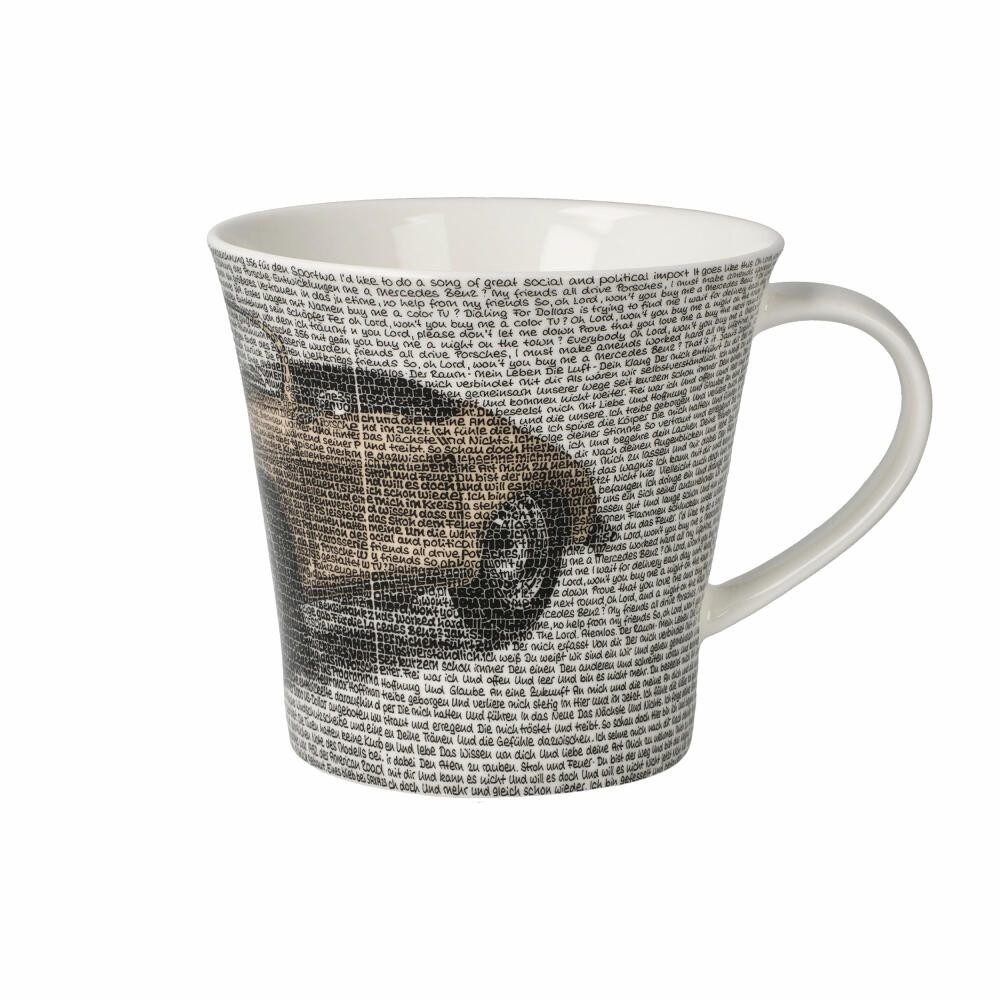 Goebel Becher Saxa - Porsche 356 Orange, Fine Bone China