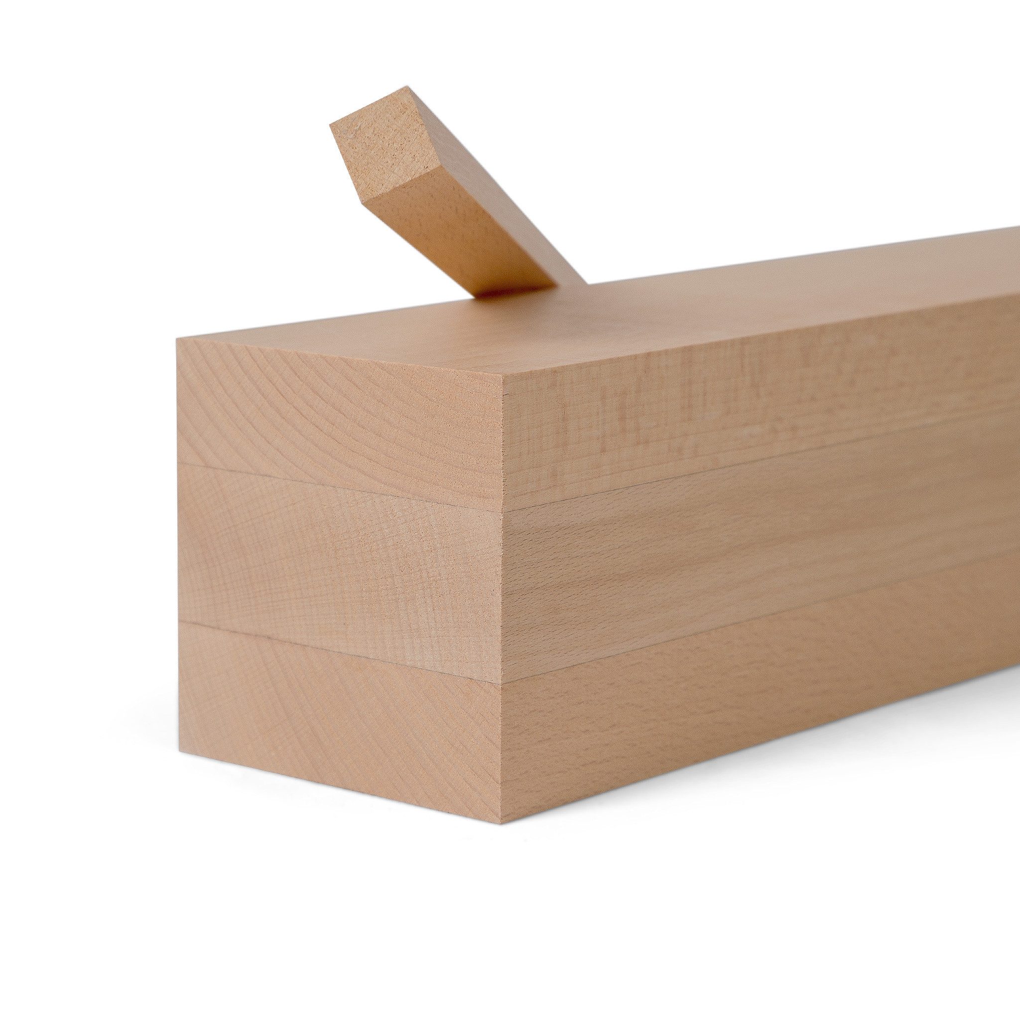 Woodsellers Kantholz Leimholzbalken - Buche gehobelt - 120 x 120 x 600 mm, (1-tlg), Leimholzbalken Buche nach Maß - Kantholz, Brettschichtholz, Massivholz